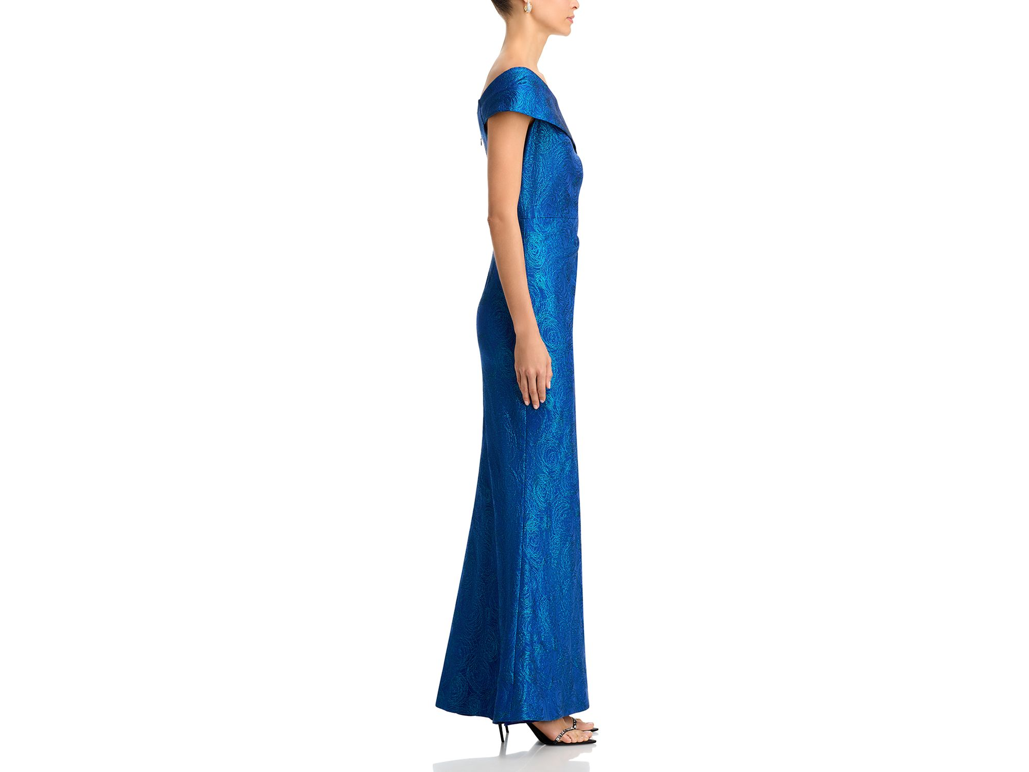 Metallic Jacquard Stretch Gown — Image 7