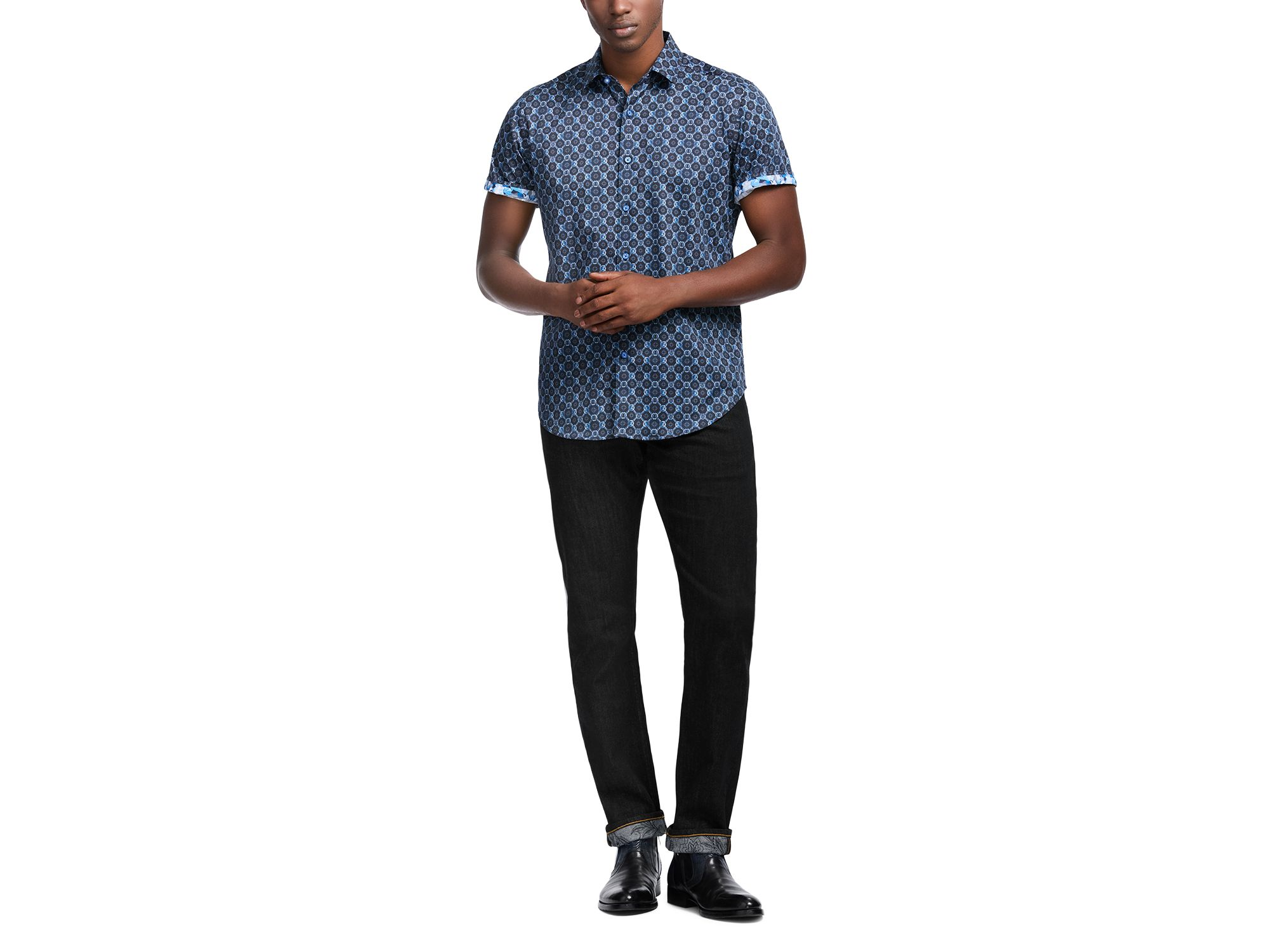 Bramston Medallion Short Sleeve Woven Shirt — Image 6