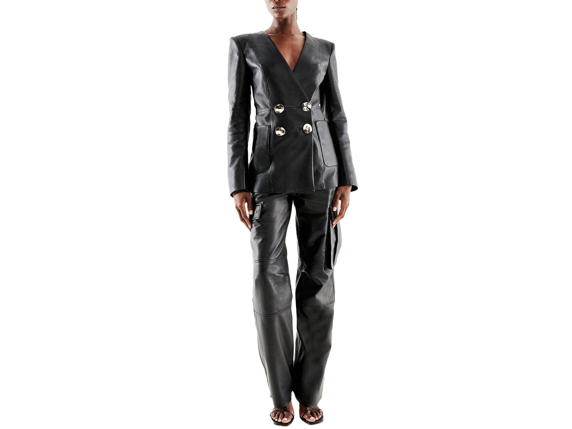 Claude Recycled Leather Blazer — Image 5