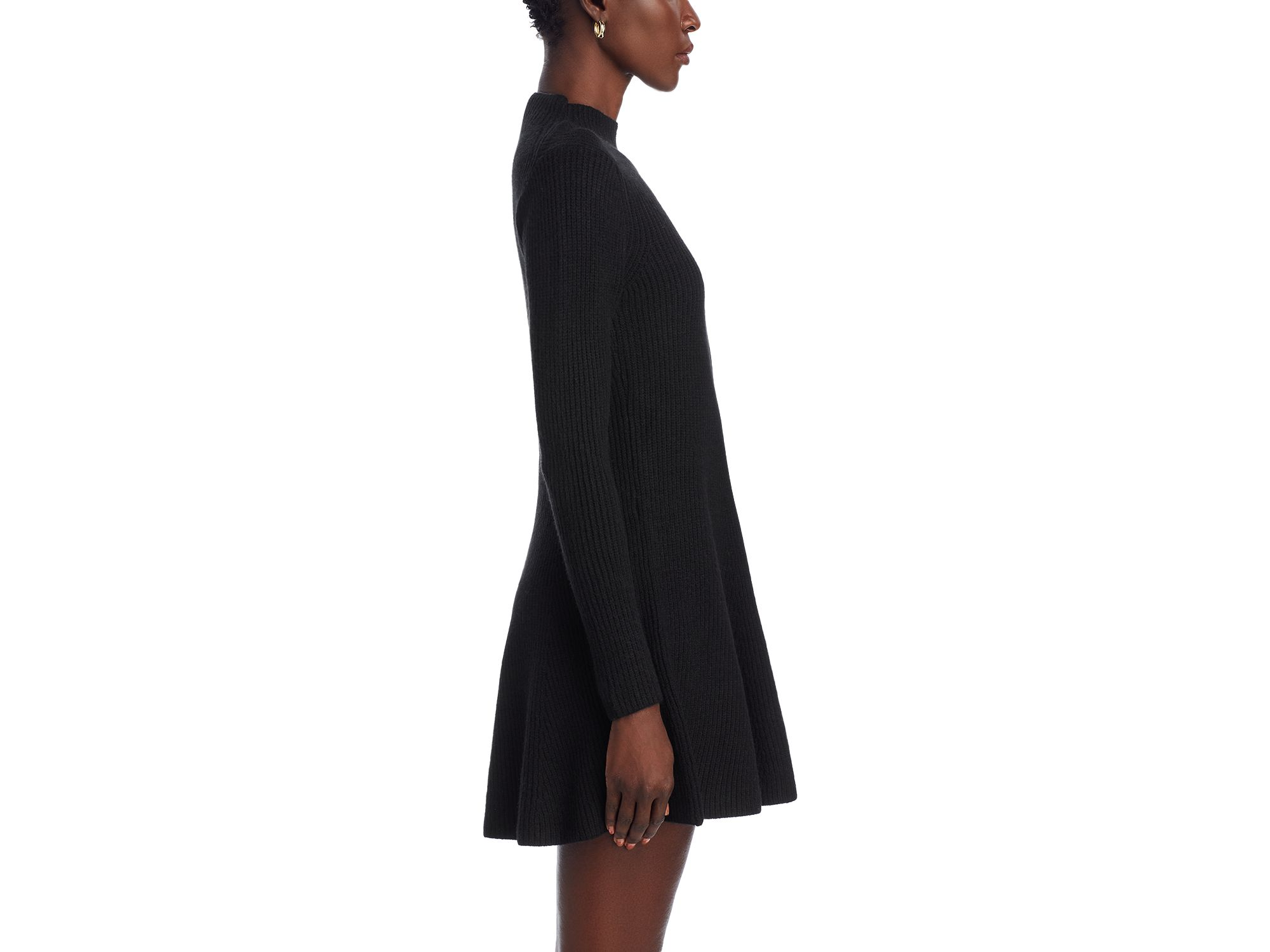 Mock Neck Knit Long Sleeve Dress - Exclusive — Image 7