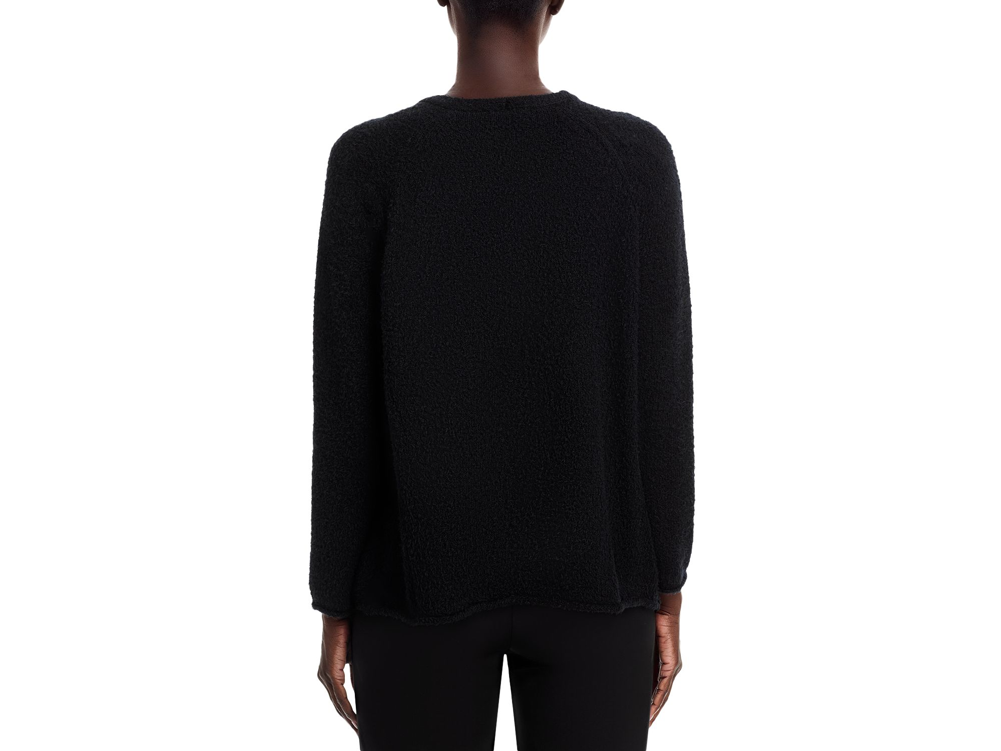 Fringed Cotton V Neck Sweater — Image 3