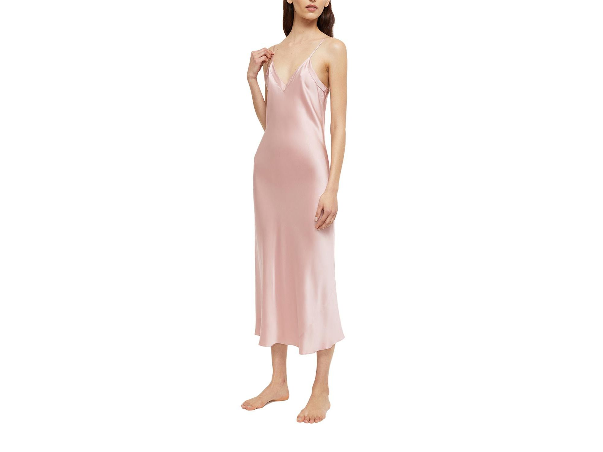 Silk Long V Neck Nite — Image 3