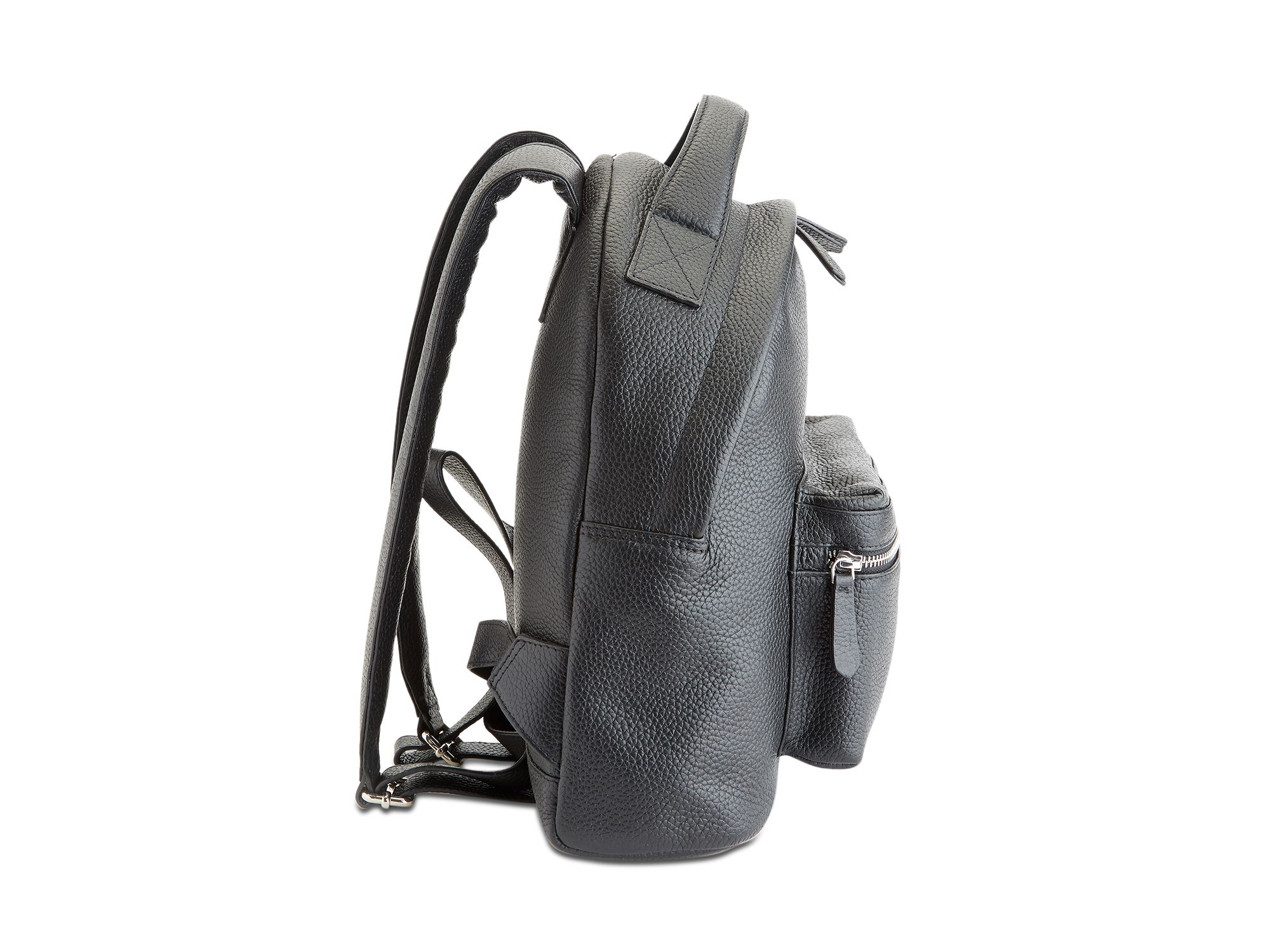 Compact Leather Travel Backpack — Image 3