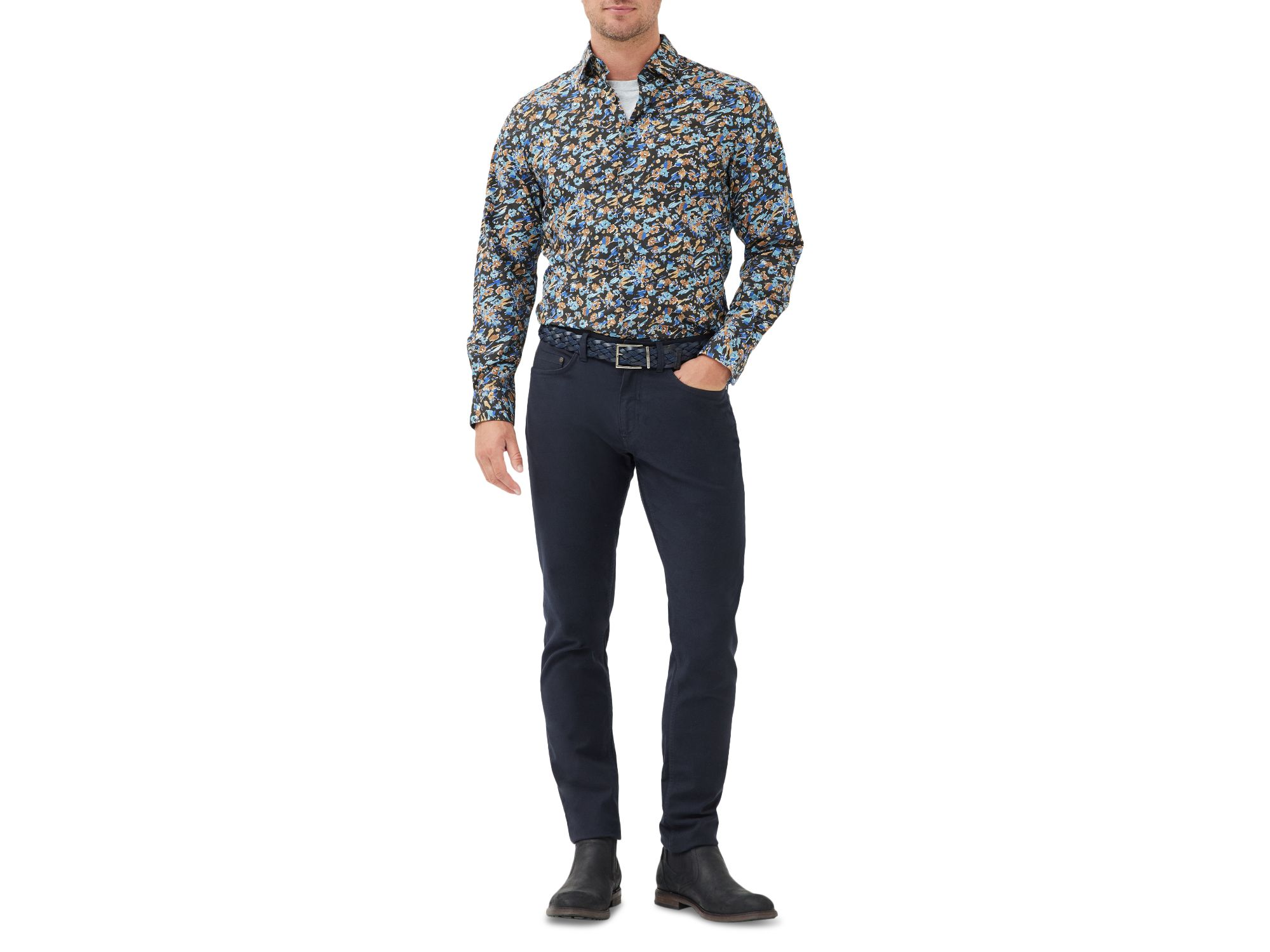 Torrance Street Long Sleeved Sports Fit Button Down Shirt — Image 5