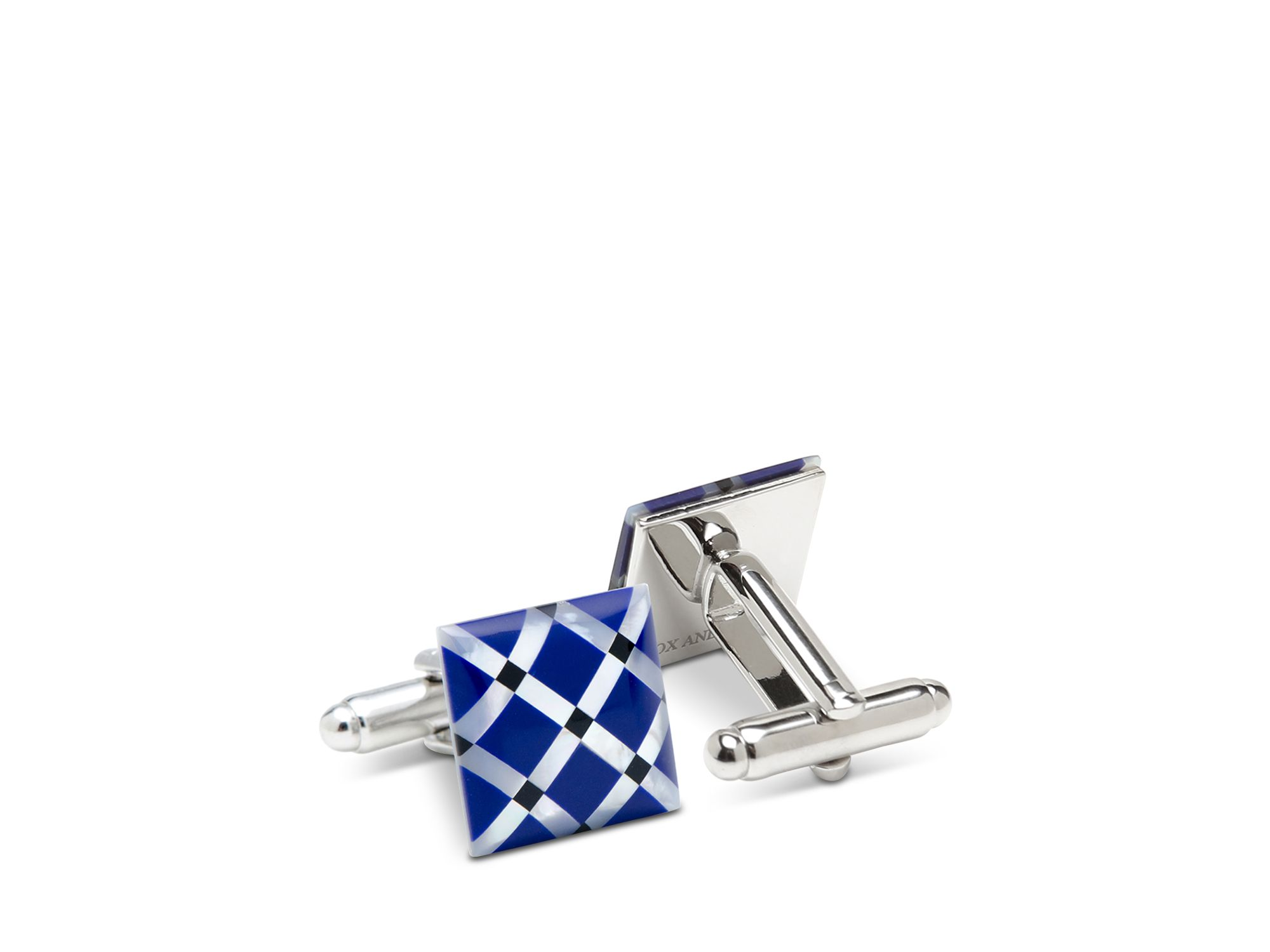Mother of Pearl Diamond Cufflinks — Image 3