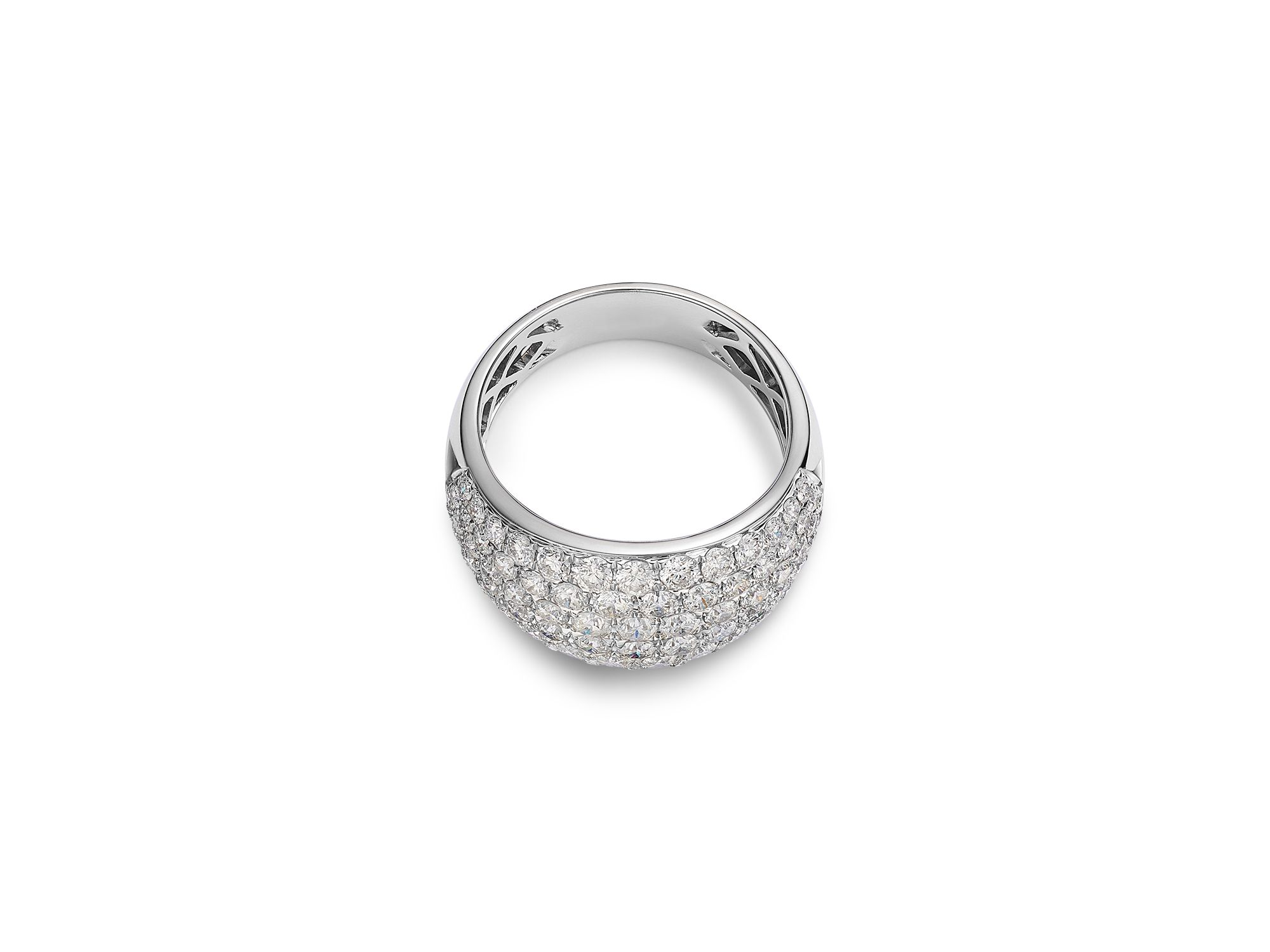 Diamond Band Ring in 14K White Gold, 2.35 tcw — Image 3