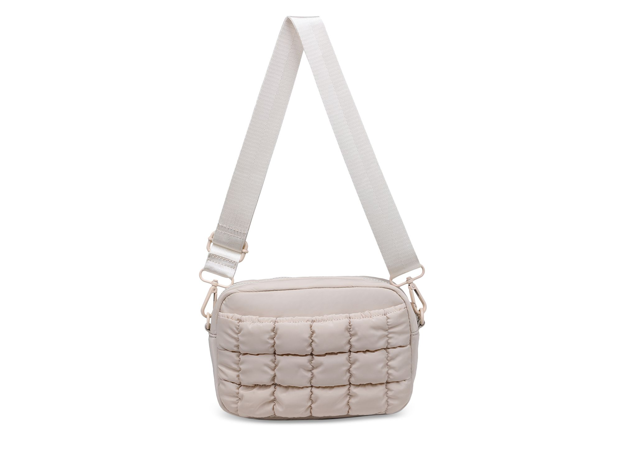 Quilted Medium Nylon Crossbody — Image 5
