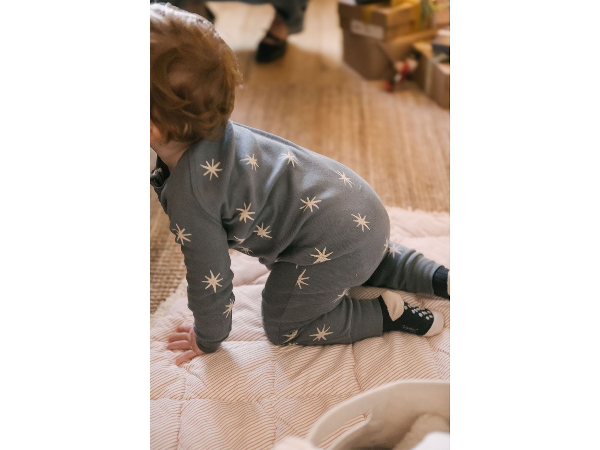 Unisex Starry Midnight Ribbed Footless Sleeper - Baby — Image 6