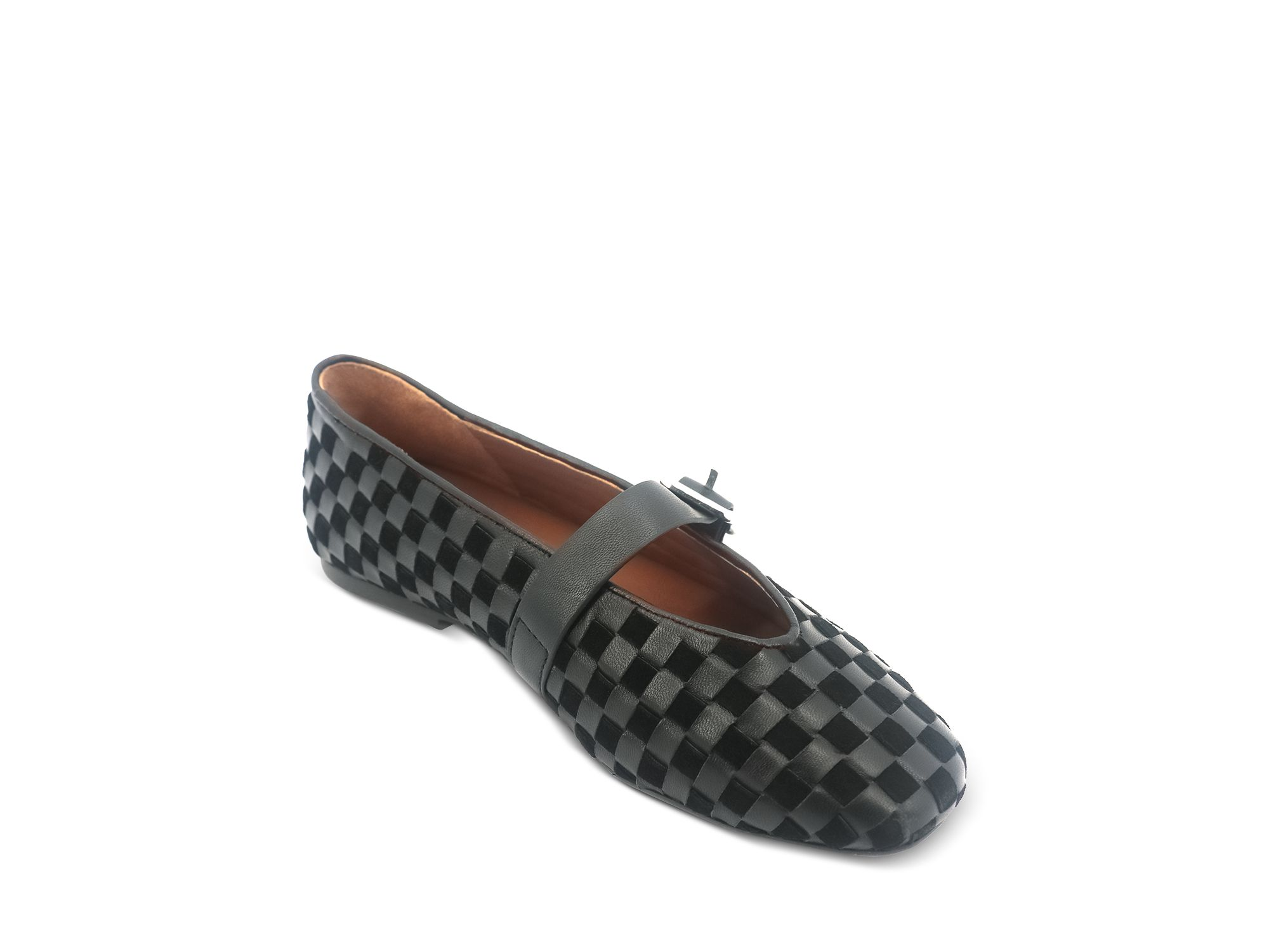 Women's Winifred Woven Suede Ballerina Flats — Image 5