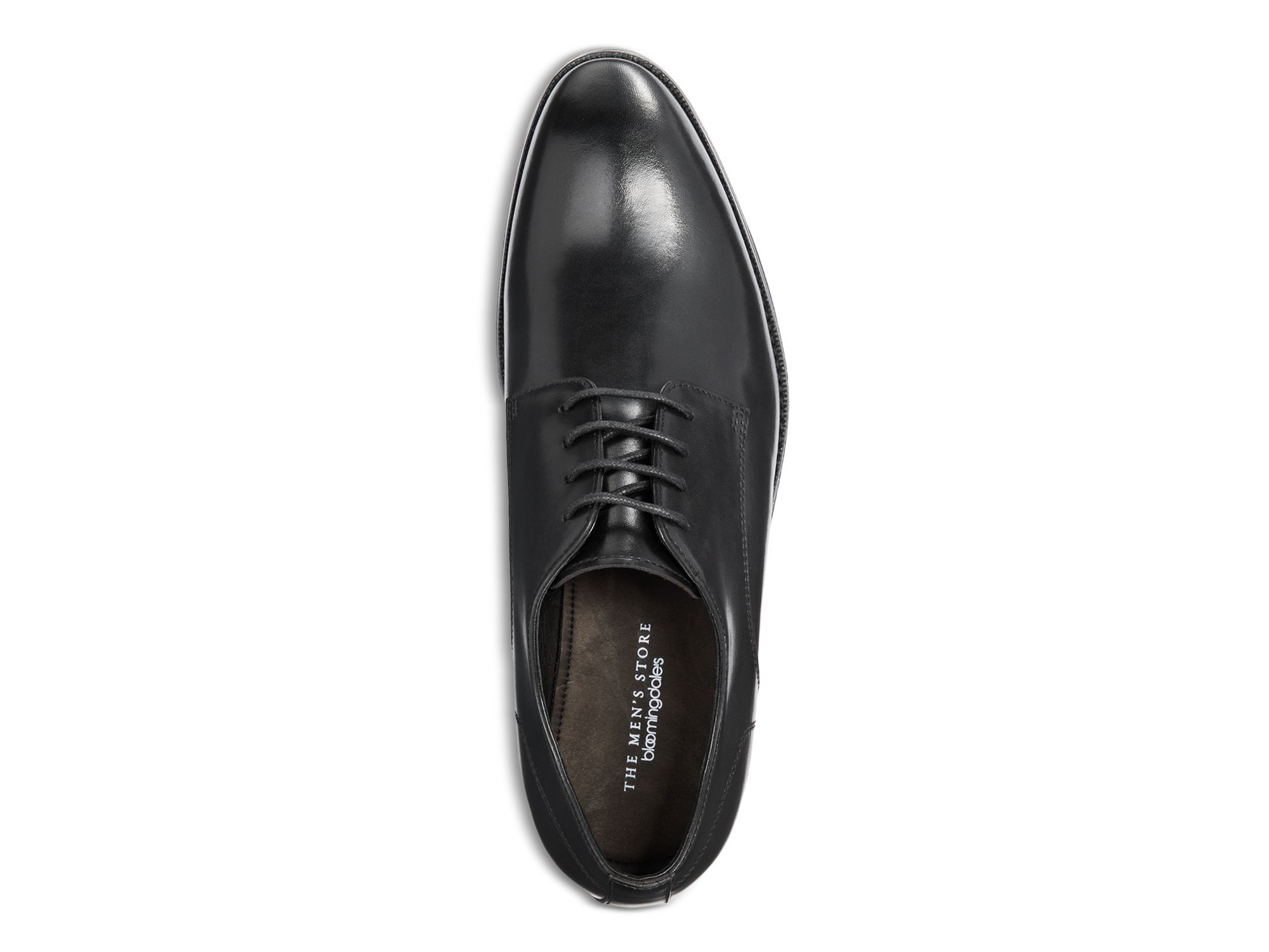 Men's Plain Toe Lace Up Derby Shoes - Exclusive — Image 3