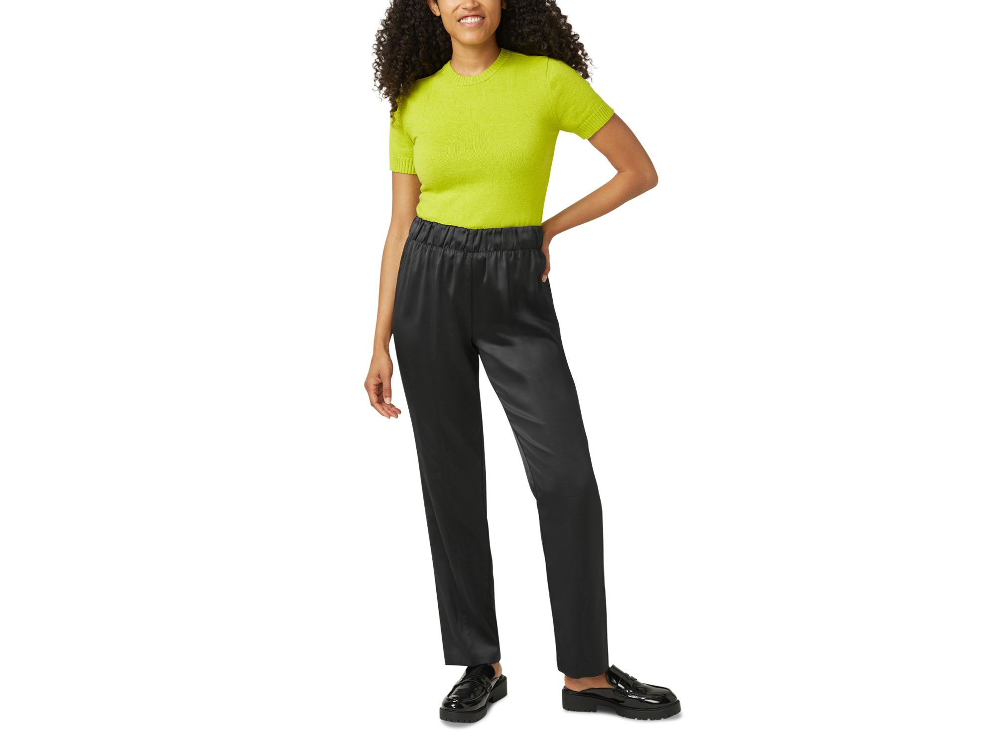 Satin Wide Leg Leggings — Image 4