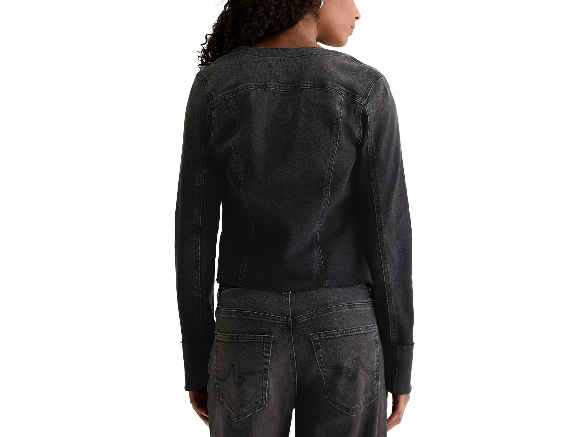 Robyn Collarless Denim Jacket — Image 5
