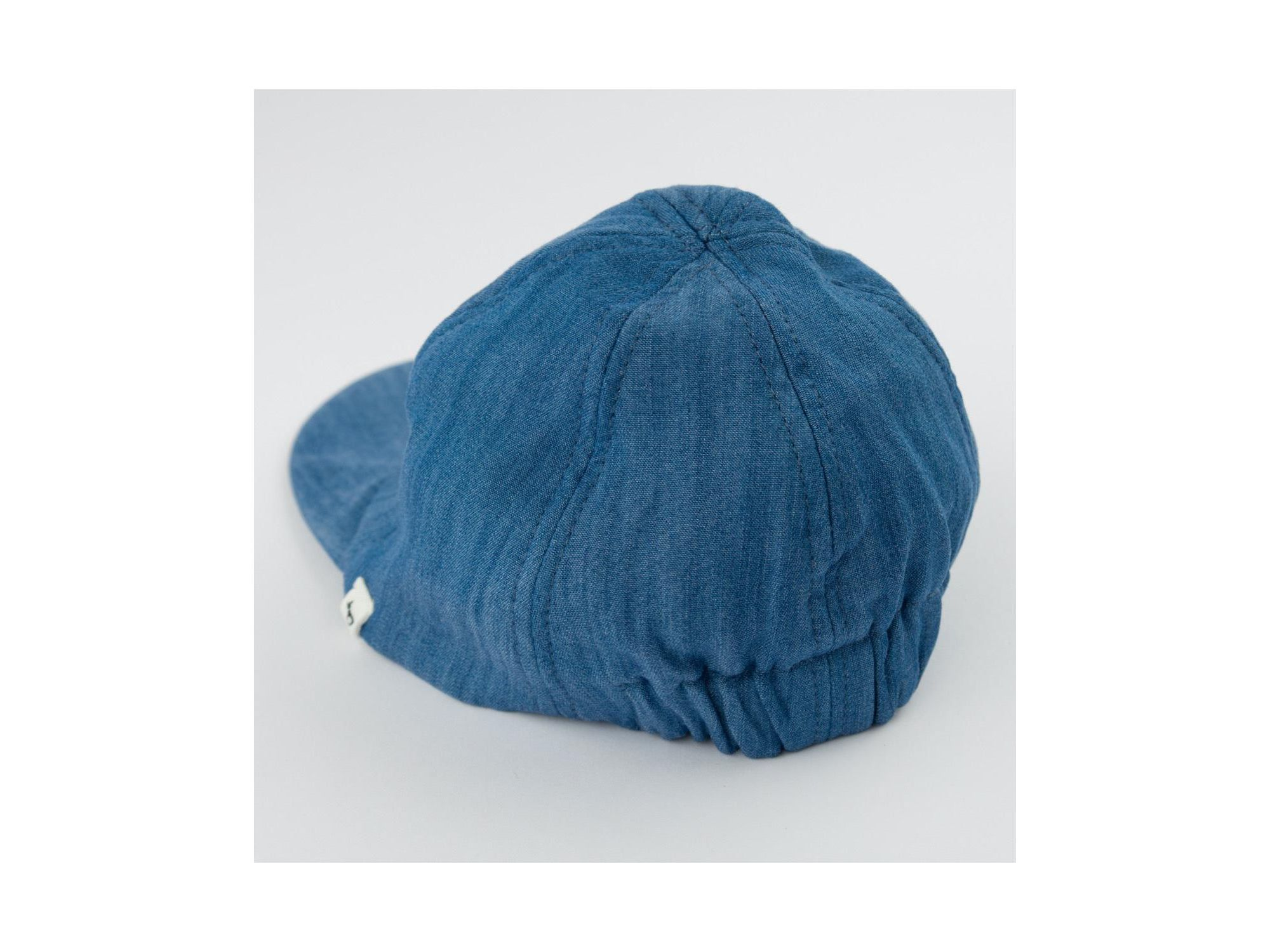 Baseball Cap Lyocell Denim with Smiley Applique - Big Kid — Image 4