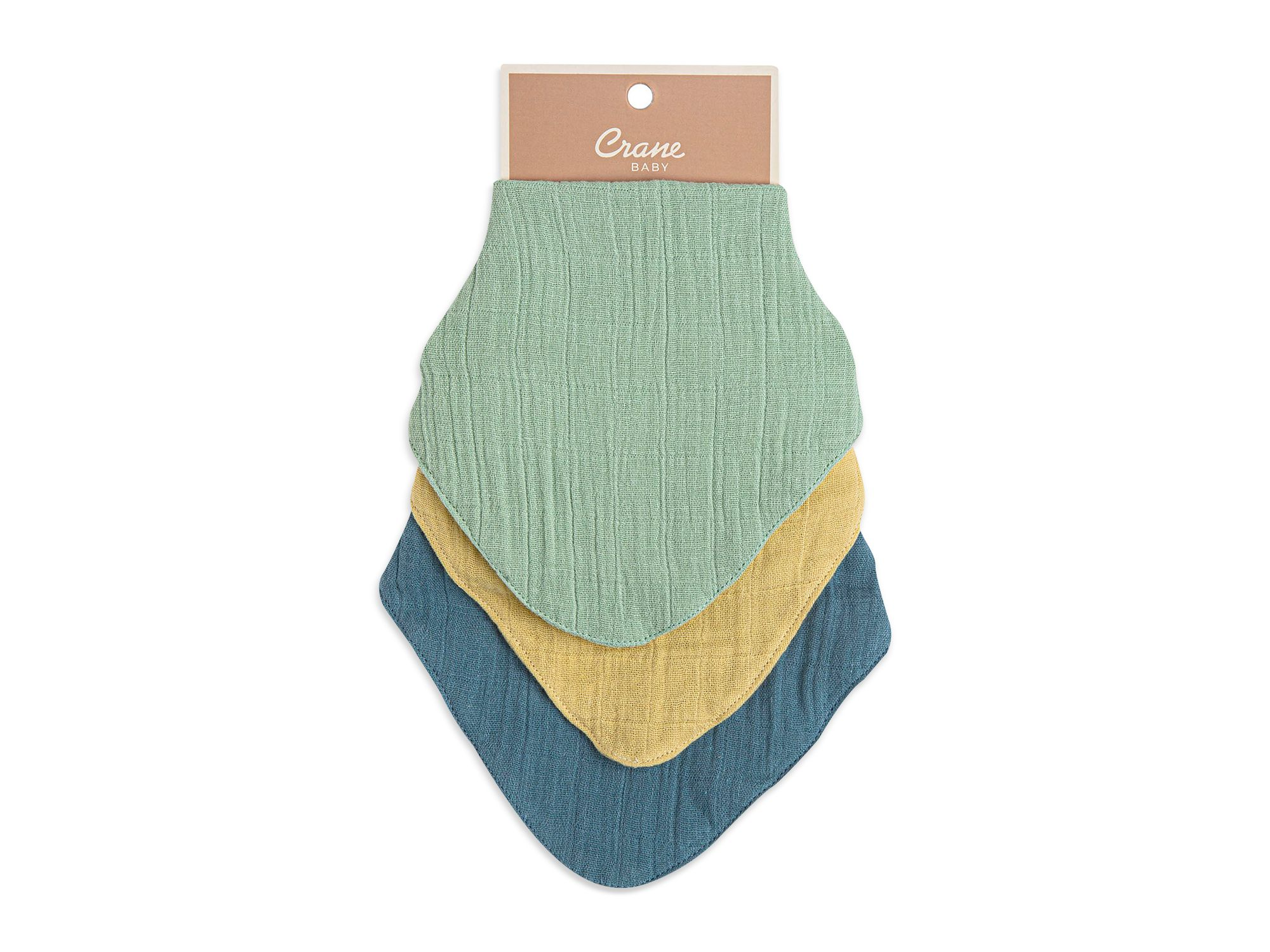 Kaleidoscope Muslin Bib Set, 3 Pack - Ages 0-36 Months — Image 3