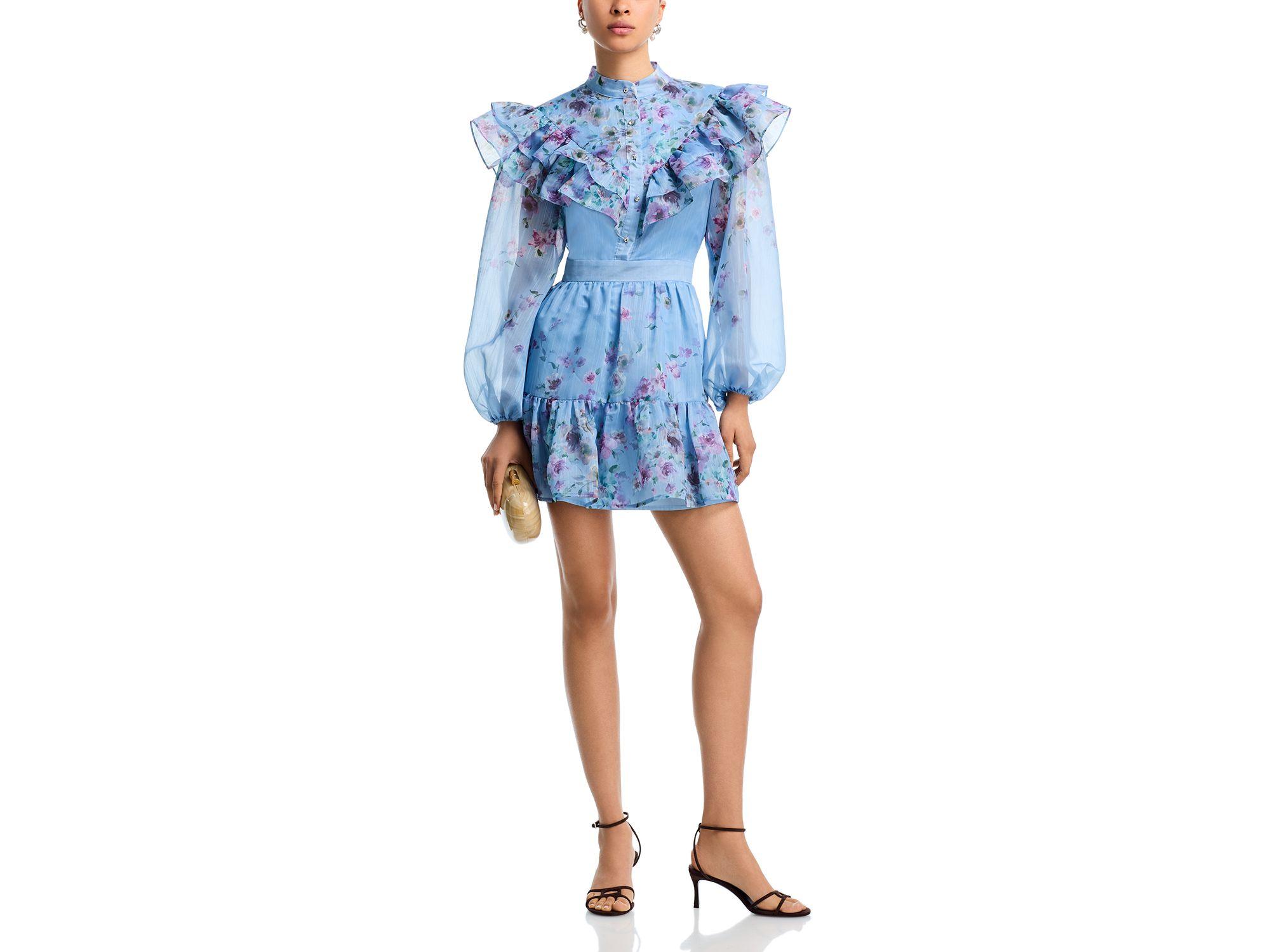 Floral Print Mini Dress - Exclusive — Image 4