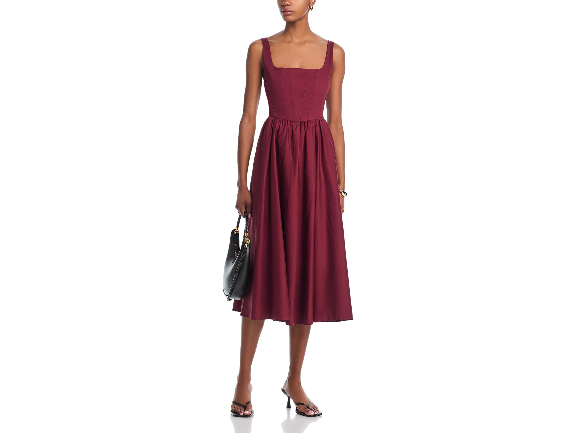 Desi Bustier Midi Dress — Image 3