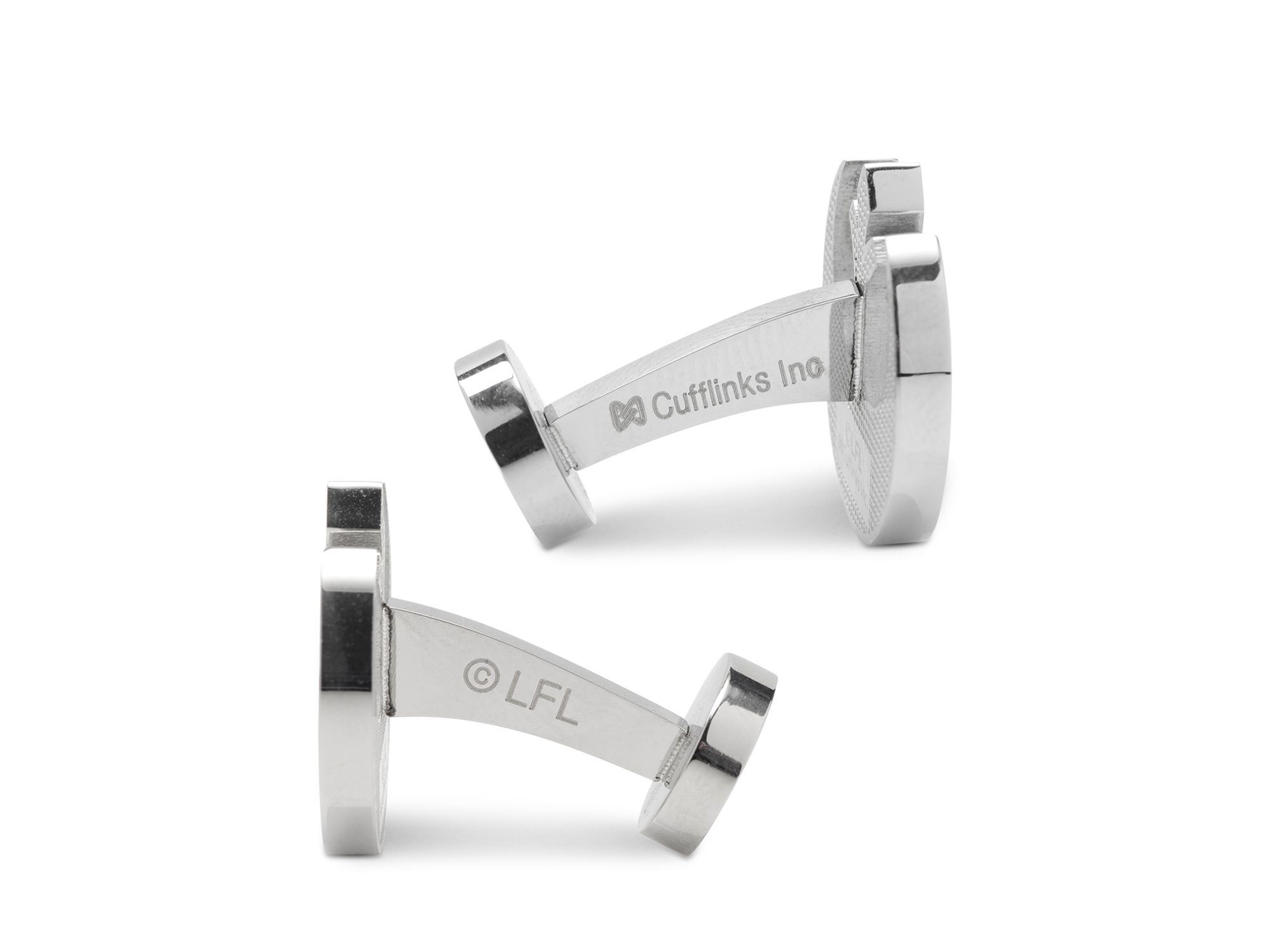 Shiny Rebel Stainless Steel Cufflinks — Image 3