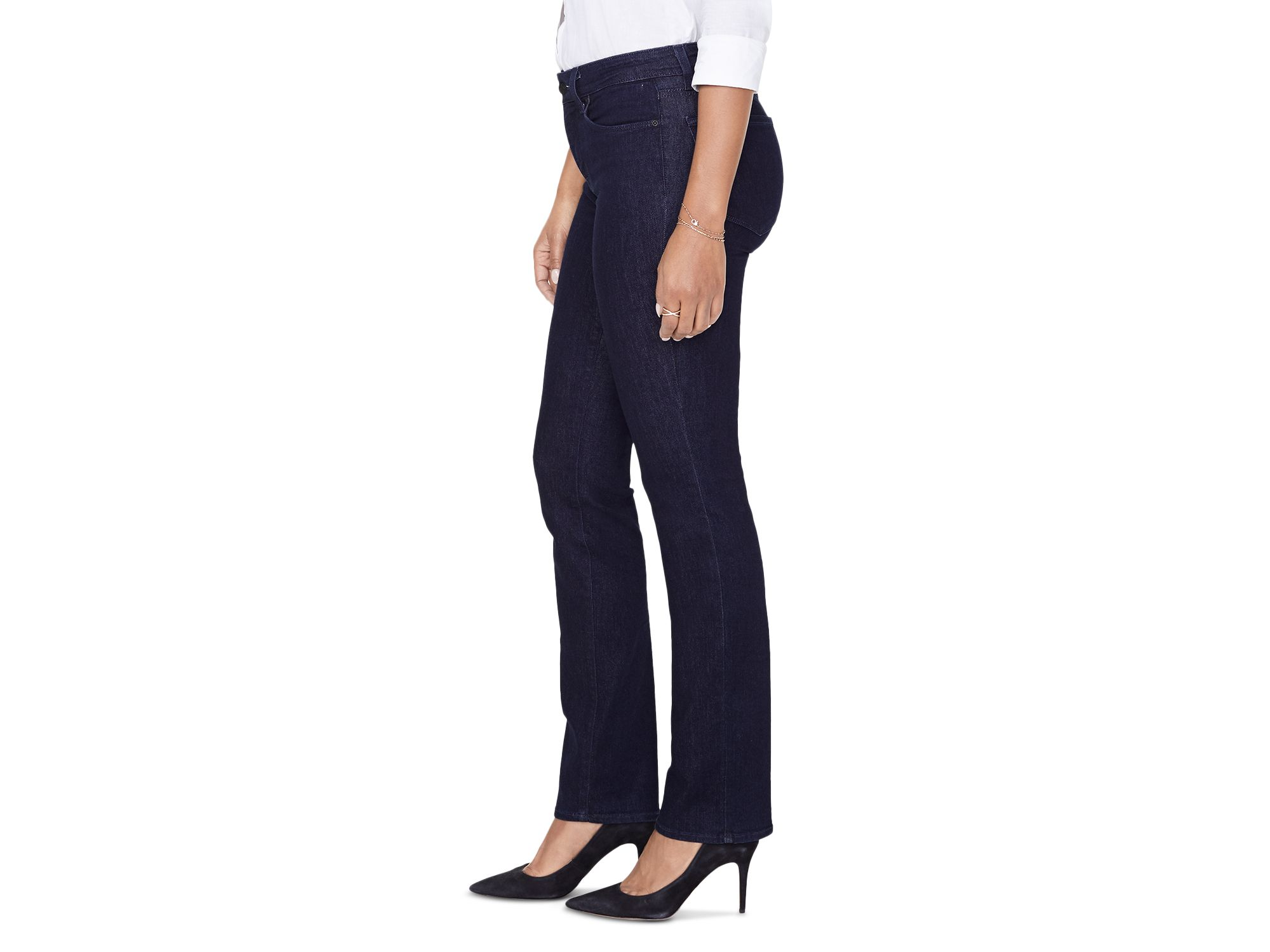 Petite Marilyn High Rise Straight Jeans in Quinn — Image 3