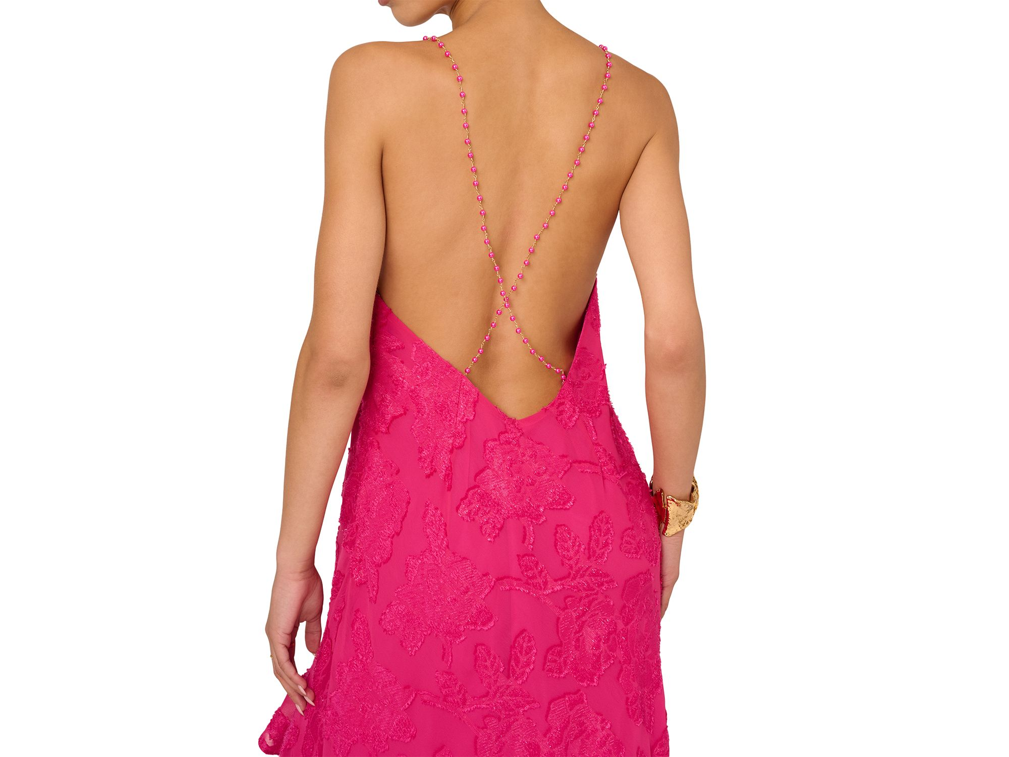 Clipped Jacquard Dress — Image 3