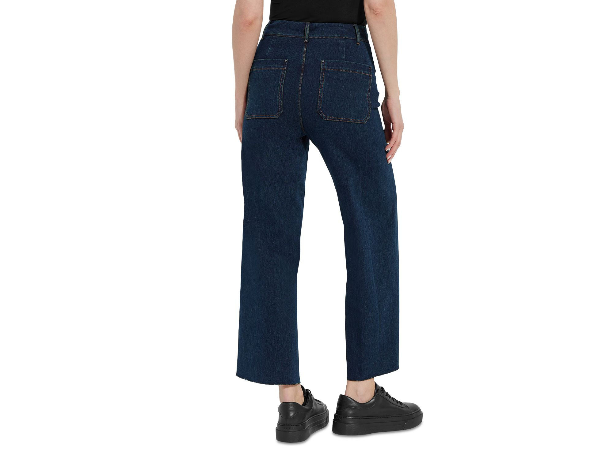 Erin High Rise Wide Leg Jeans in Indigo — Image 6