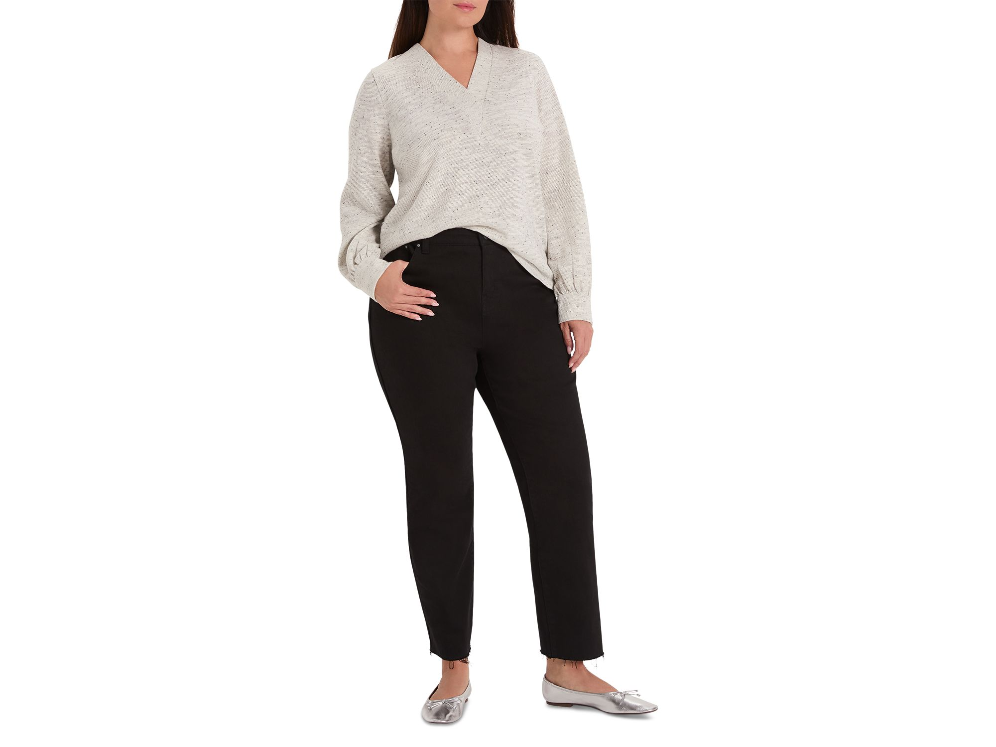 Downtown Sparkle Nep Knit Top — Image 4
