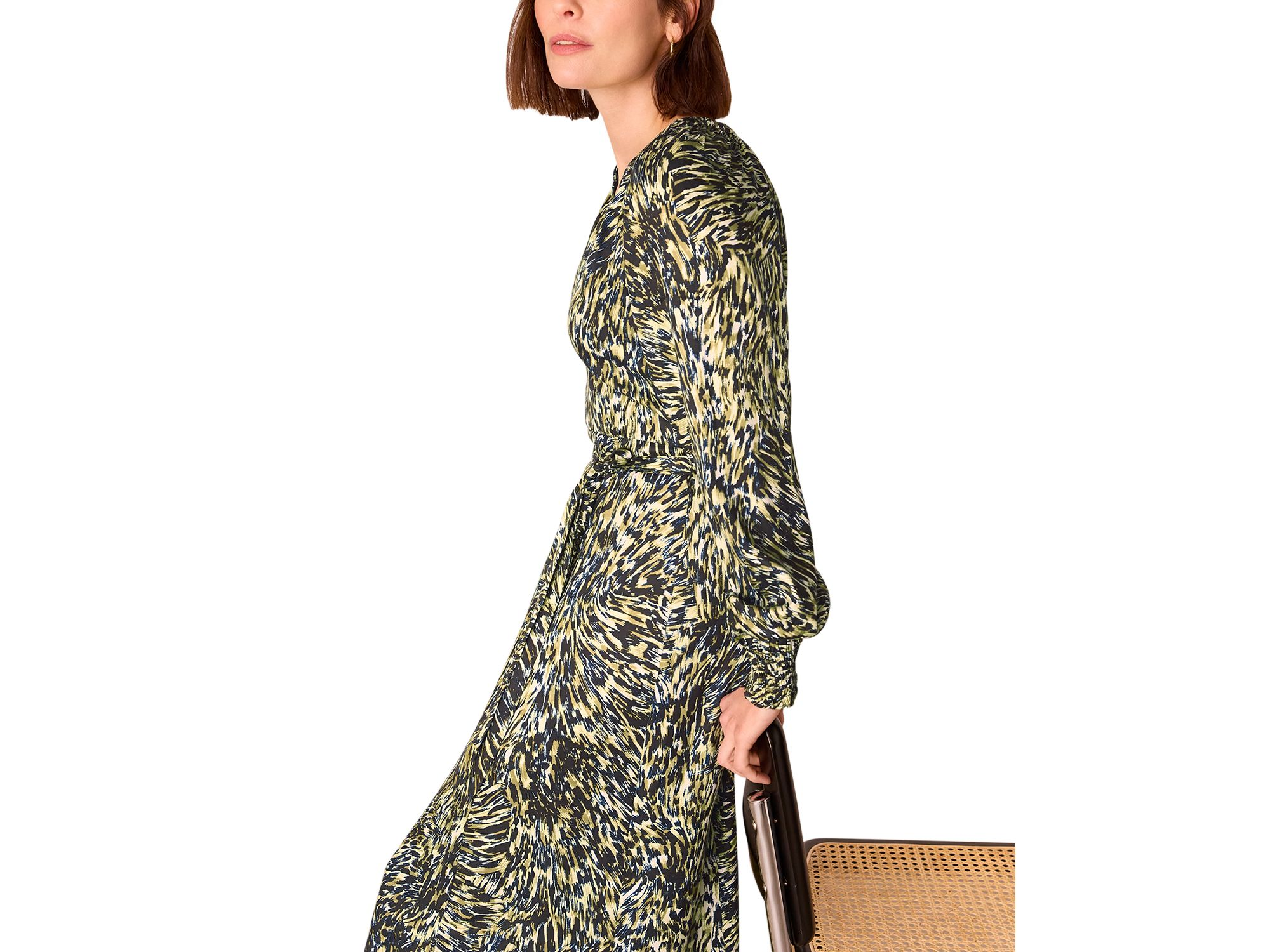 Petite Marlow Leopard Swirl Dress — Image 4