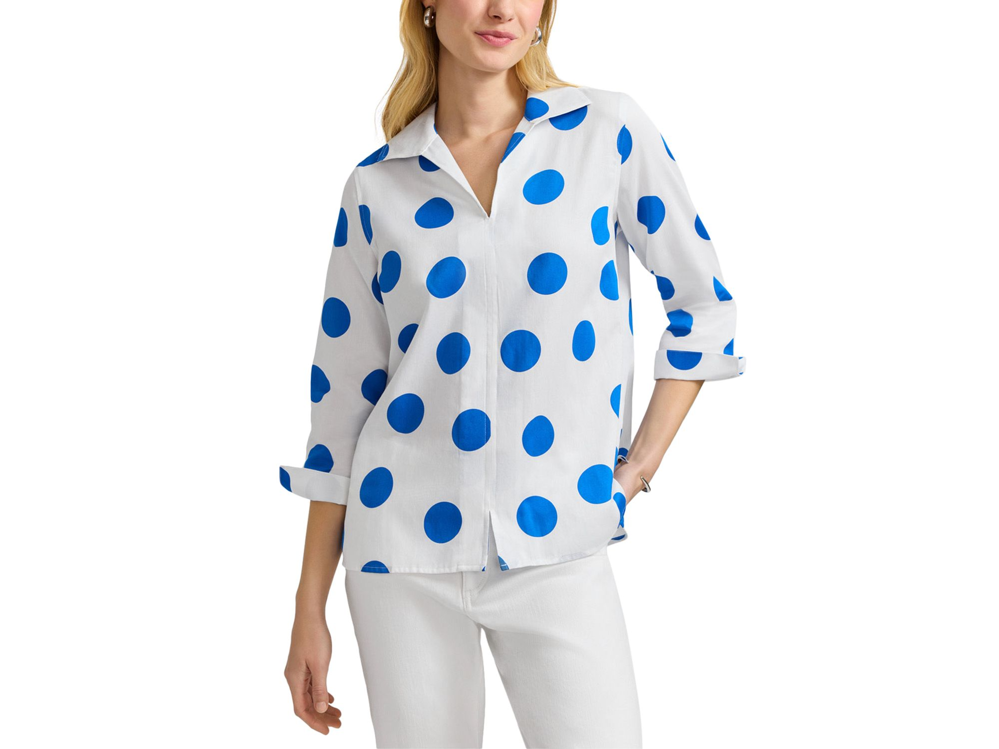 Agnes 3/4 Sleeved Dot Shirt — Image 5