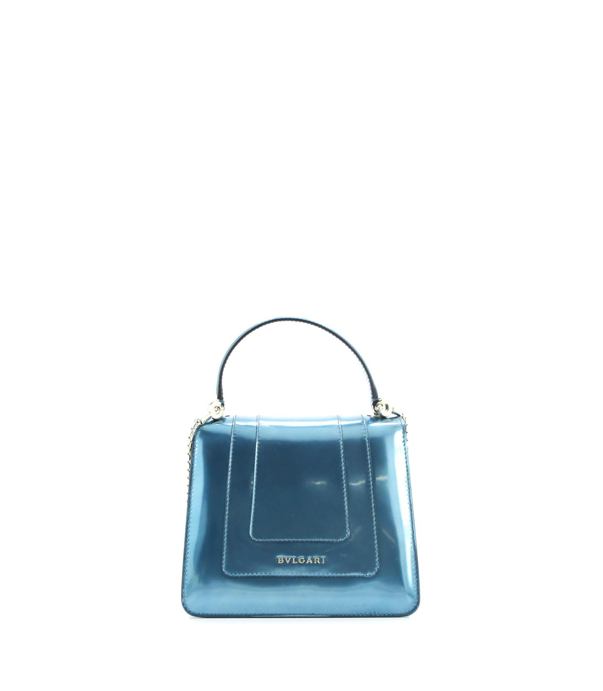 Small Serpenti Forever Square Shoulder Bag Metallic Leather — Image 5