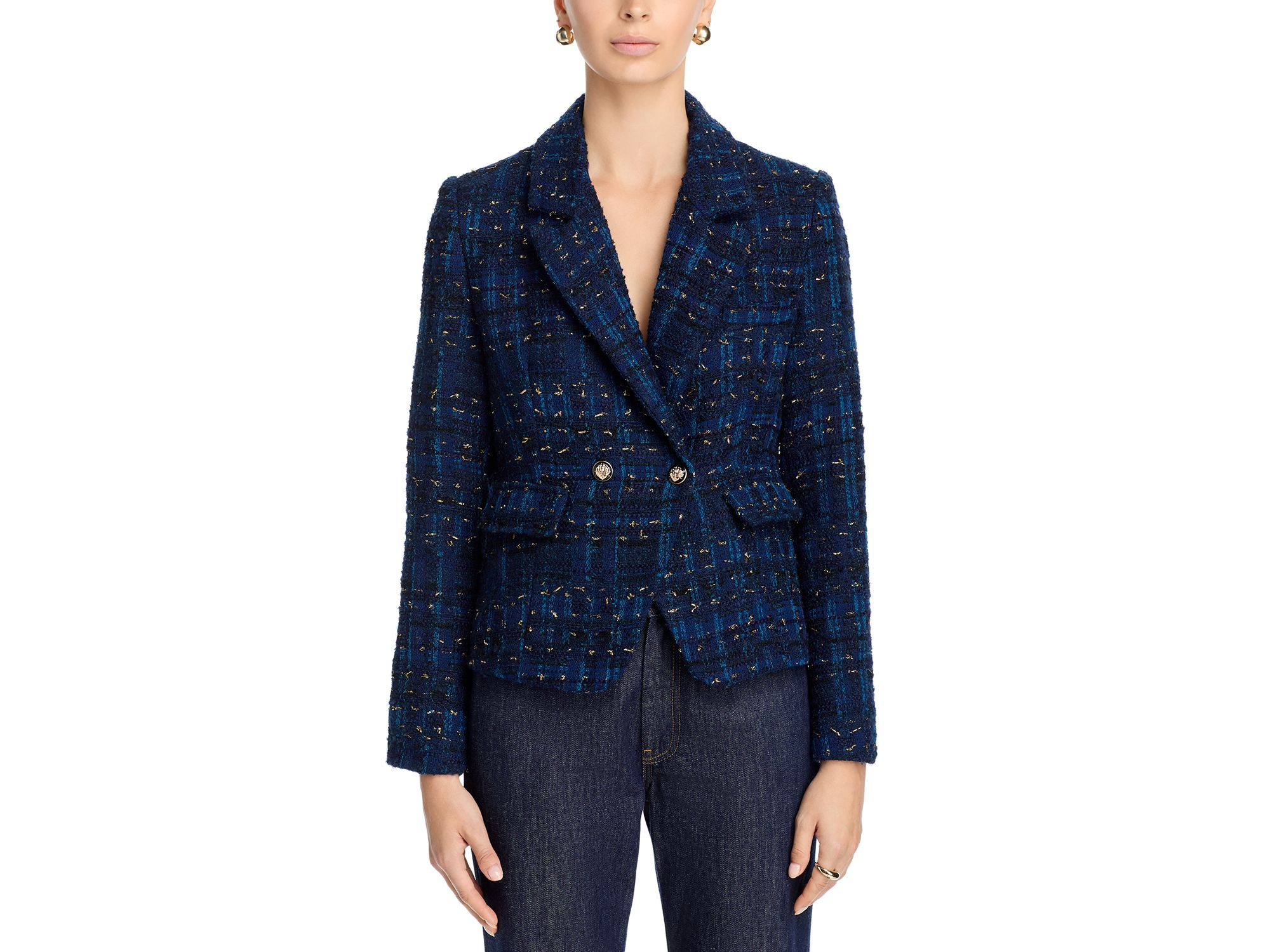 Tweed Cutaway Blazer - Exclusive — Image 4