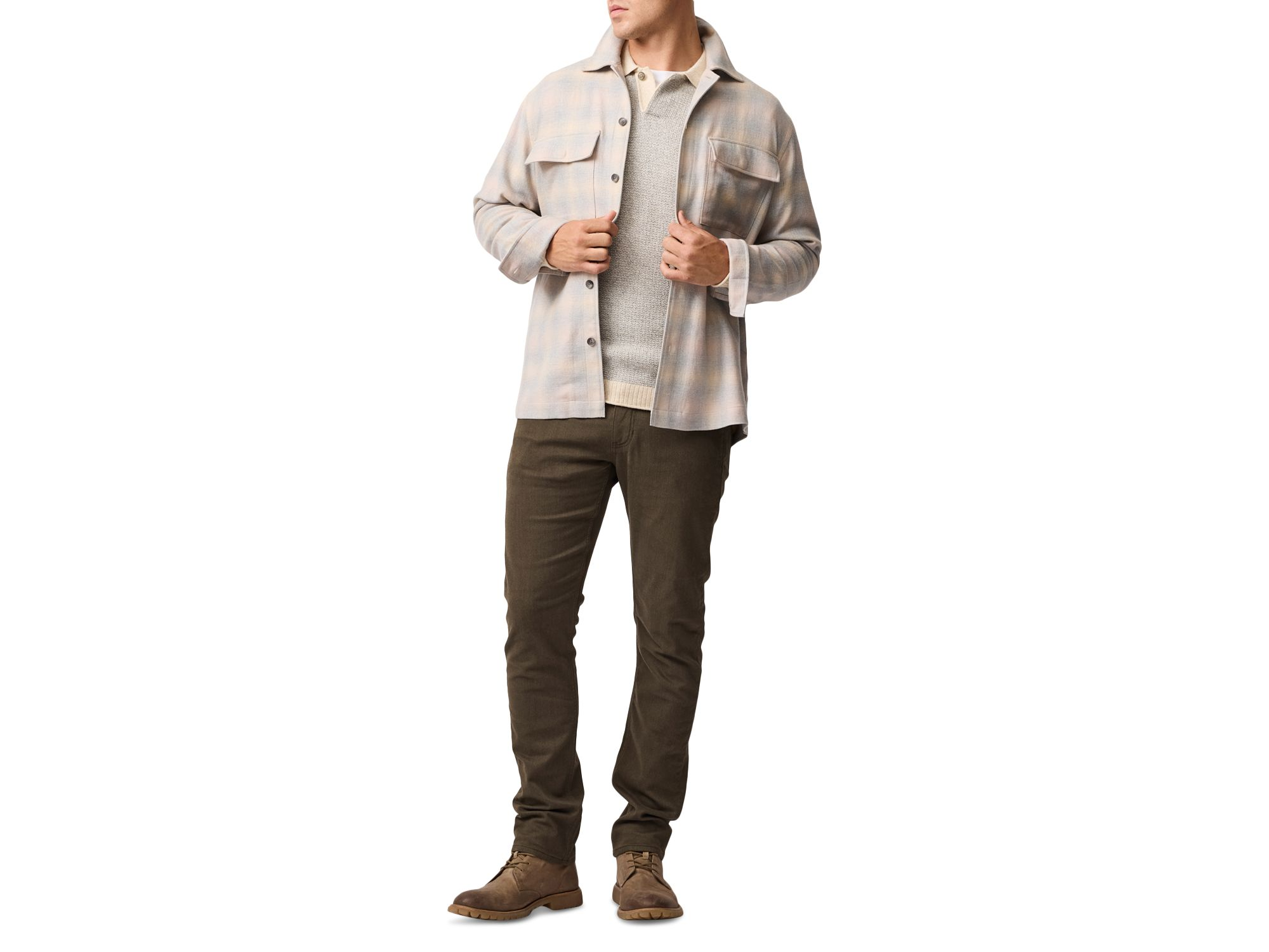 Grey Town Button Front Overshirt — Image 6