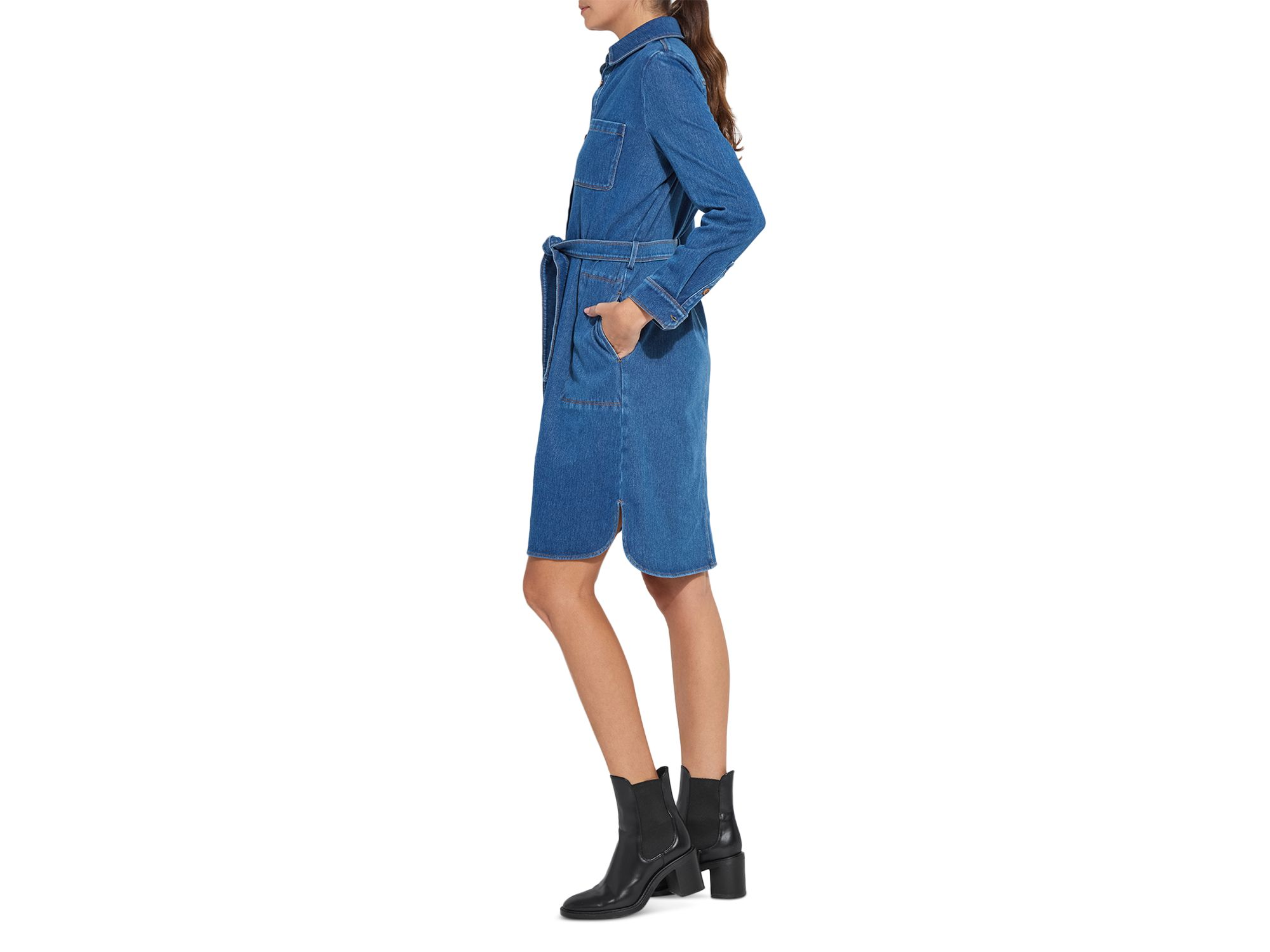Denim Schiffer Dress — Image 5
