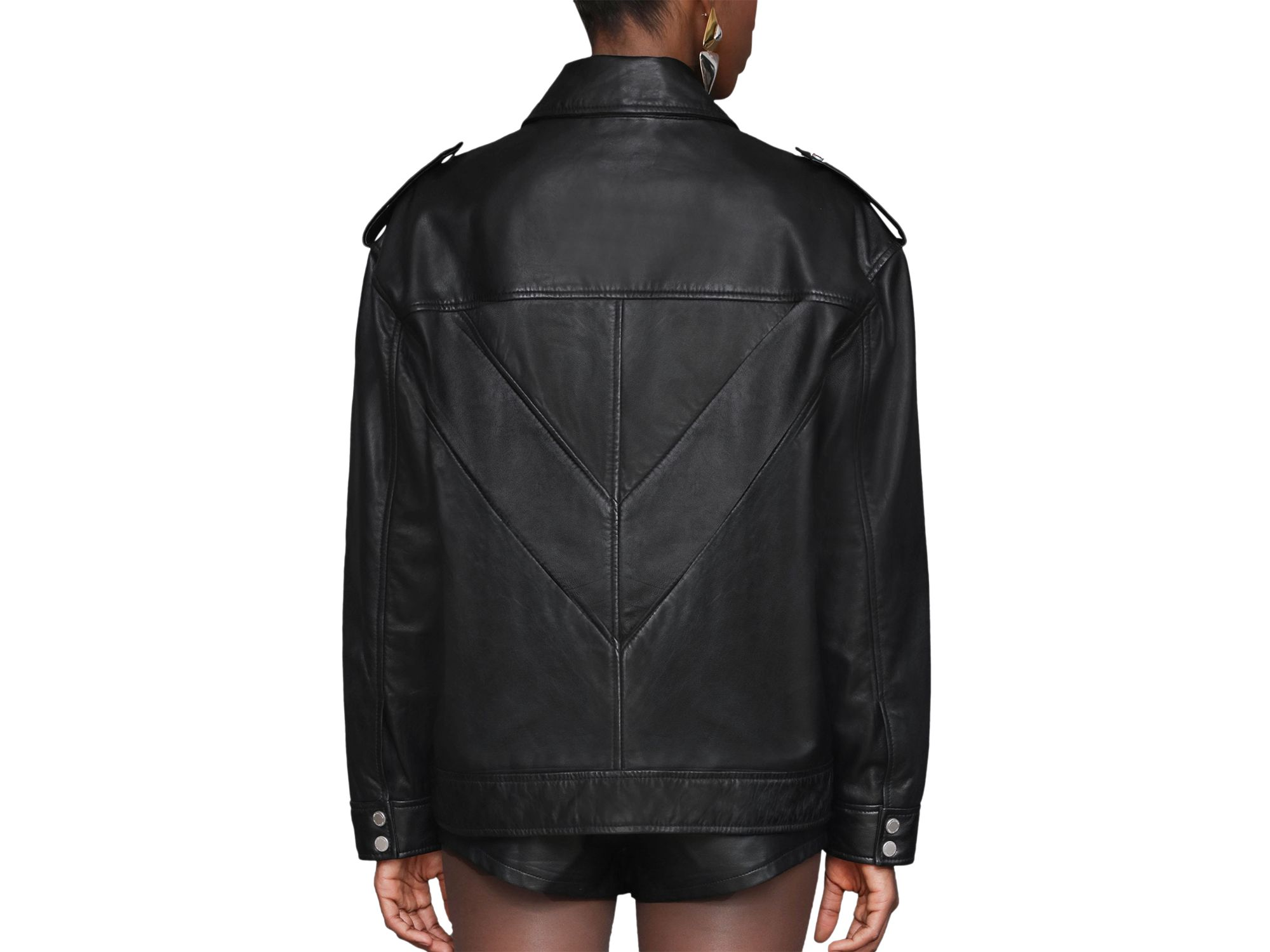 Genuine Leather Aviator Jacket — Image 5