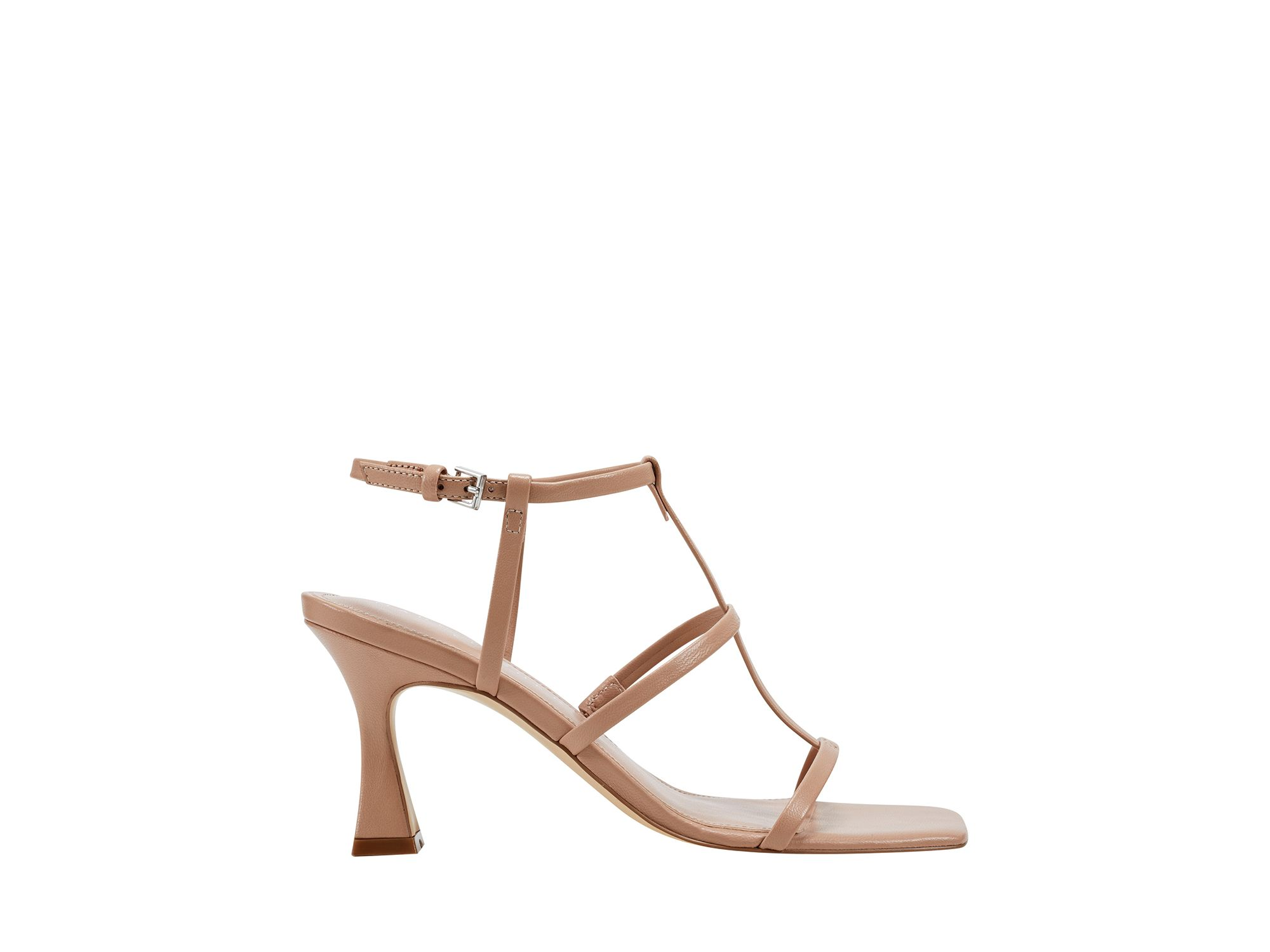 Women's Dennie Square Toe Strappy Mid Heel Sandals — Image 5