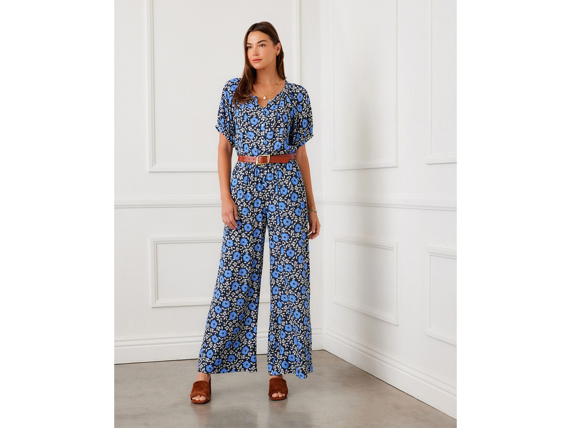 Puff Sleeve Peasant Top — Image 4
