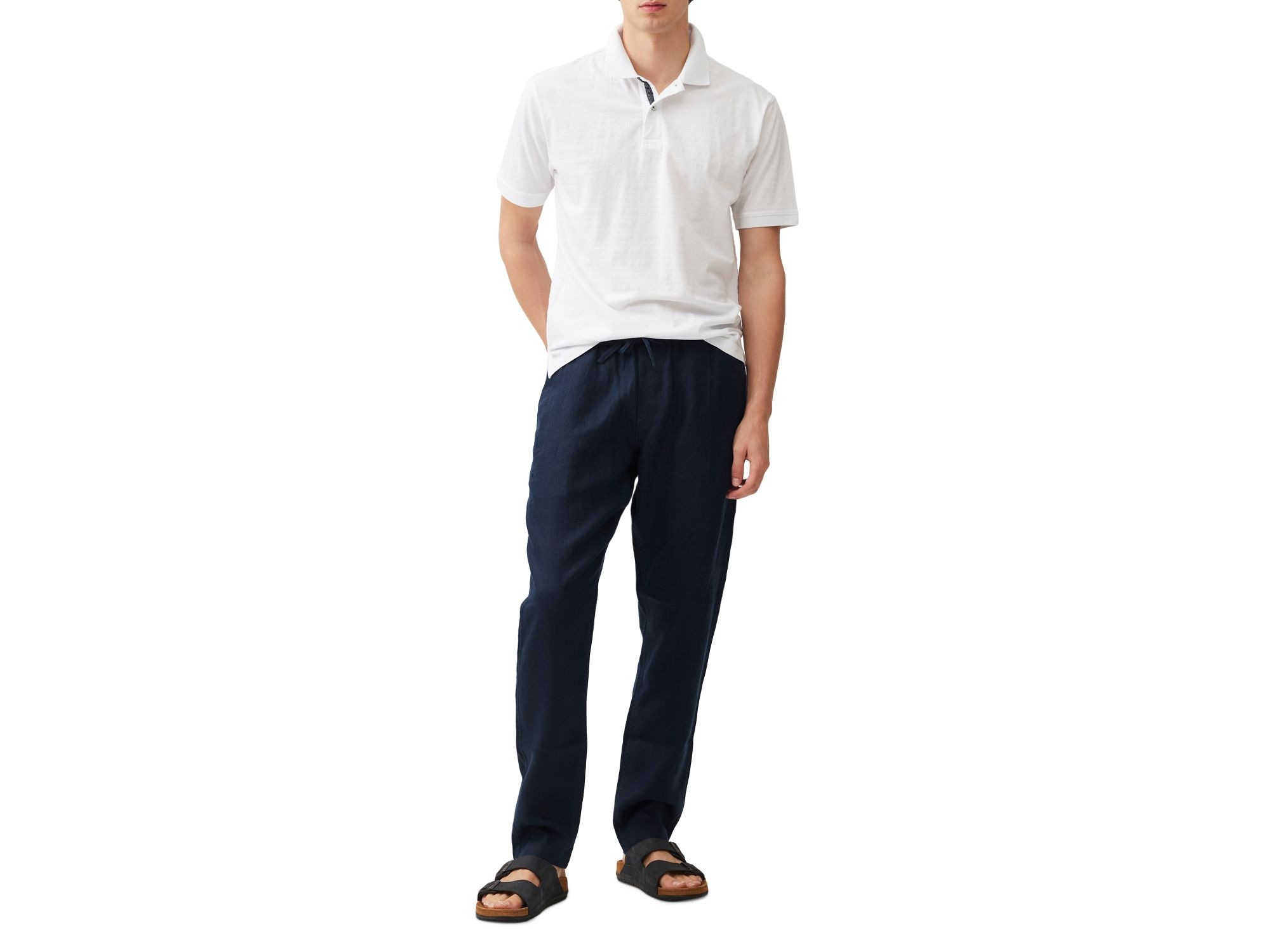 Regular Fit Linen Resort Pants — Image 5