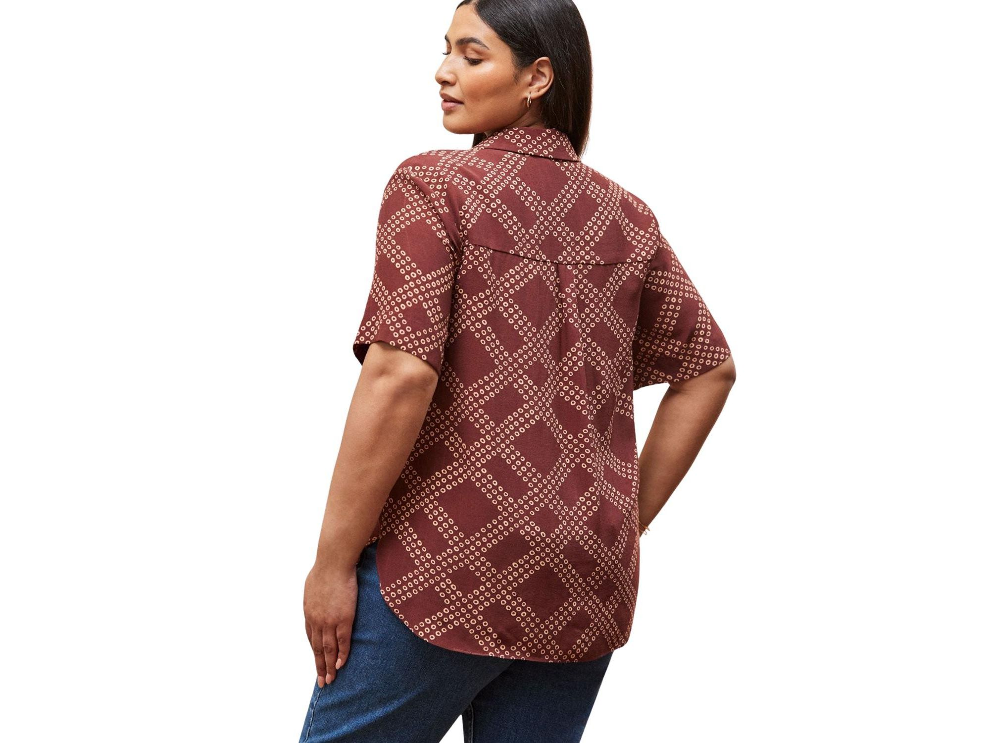 Geo Print Short Sleeve Shirt — Image 4