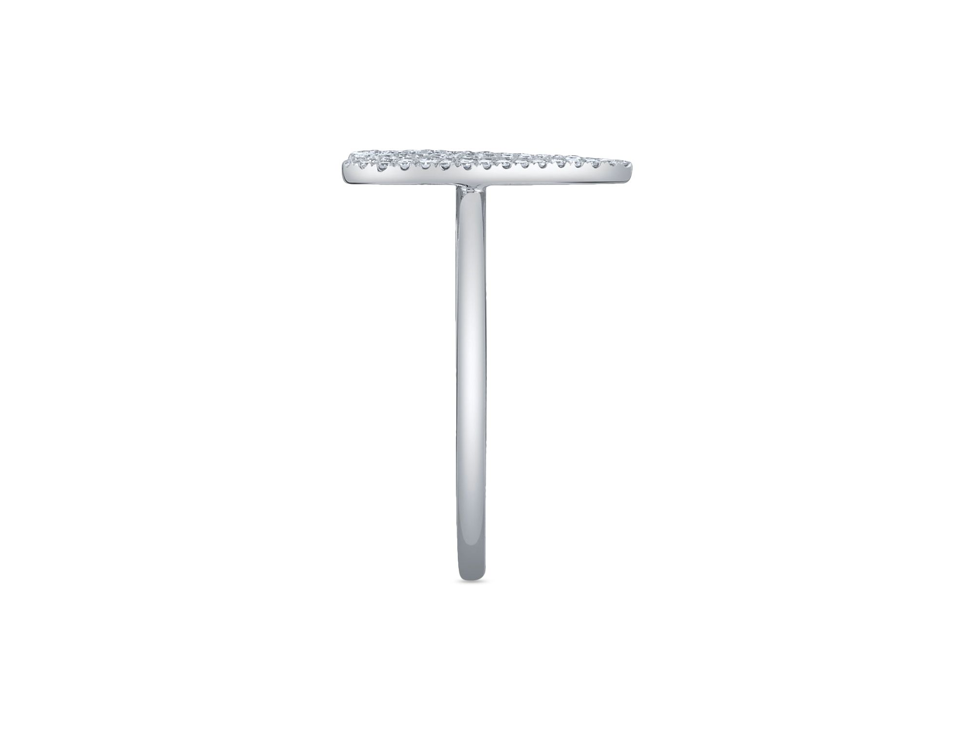 14K White Gold Kate Diamond Heart Ring, 0.26 tcw — Image 4