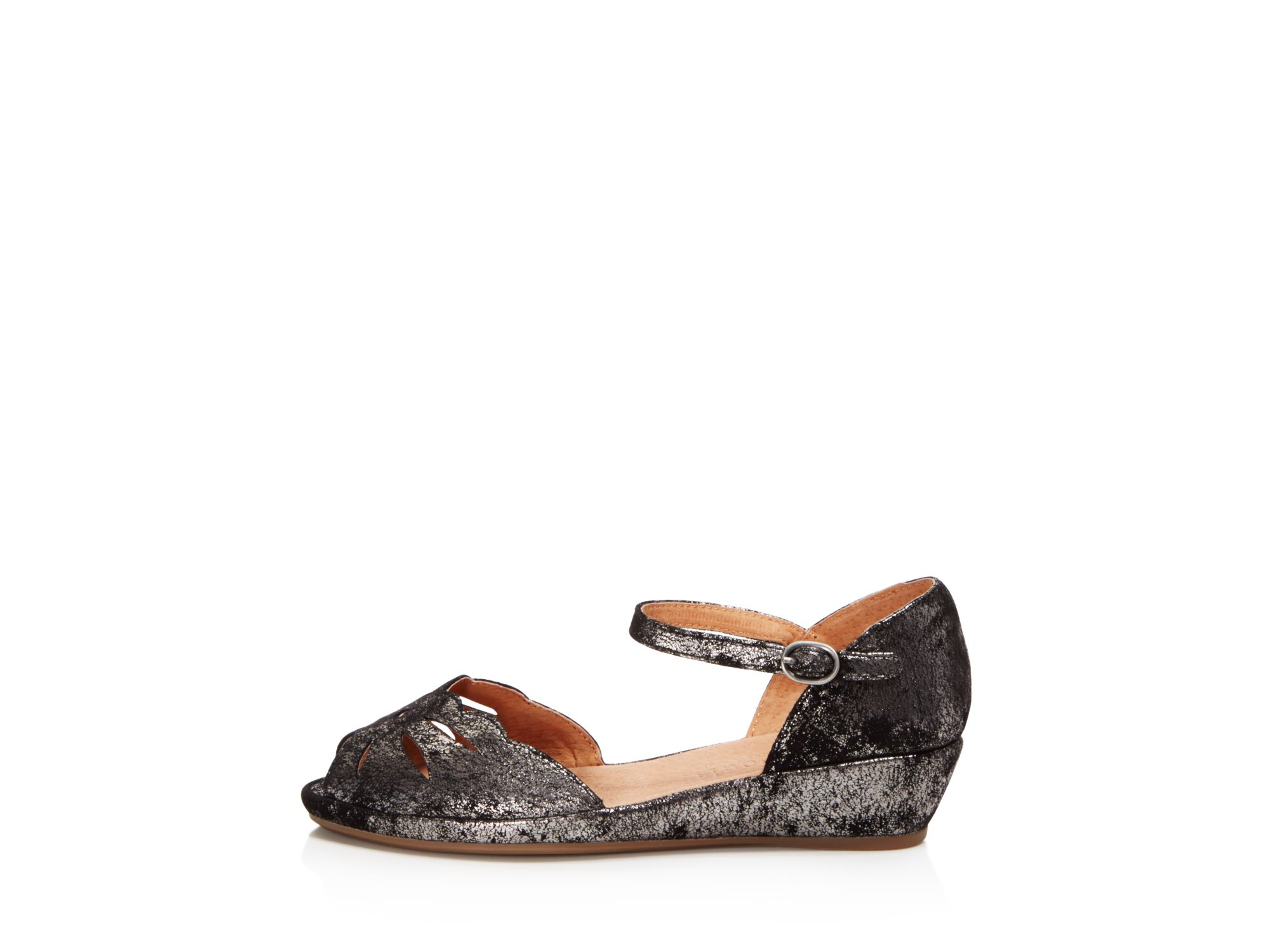 Women's Lily Moon Leather Wedge Flats — Image 3