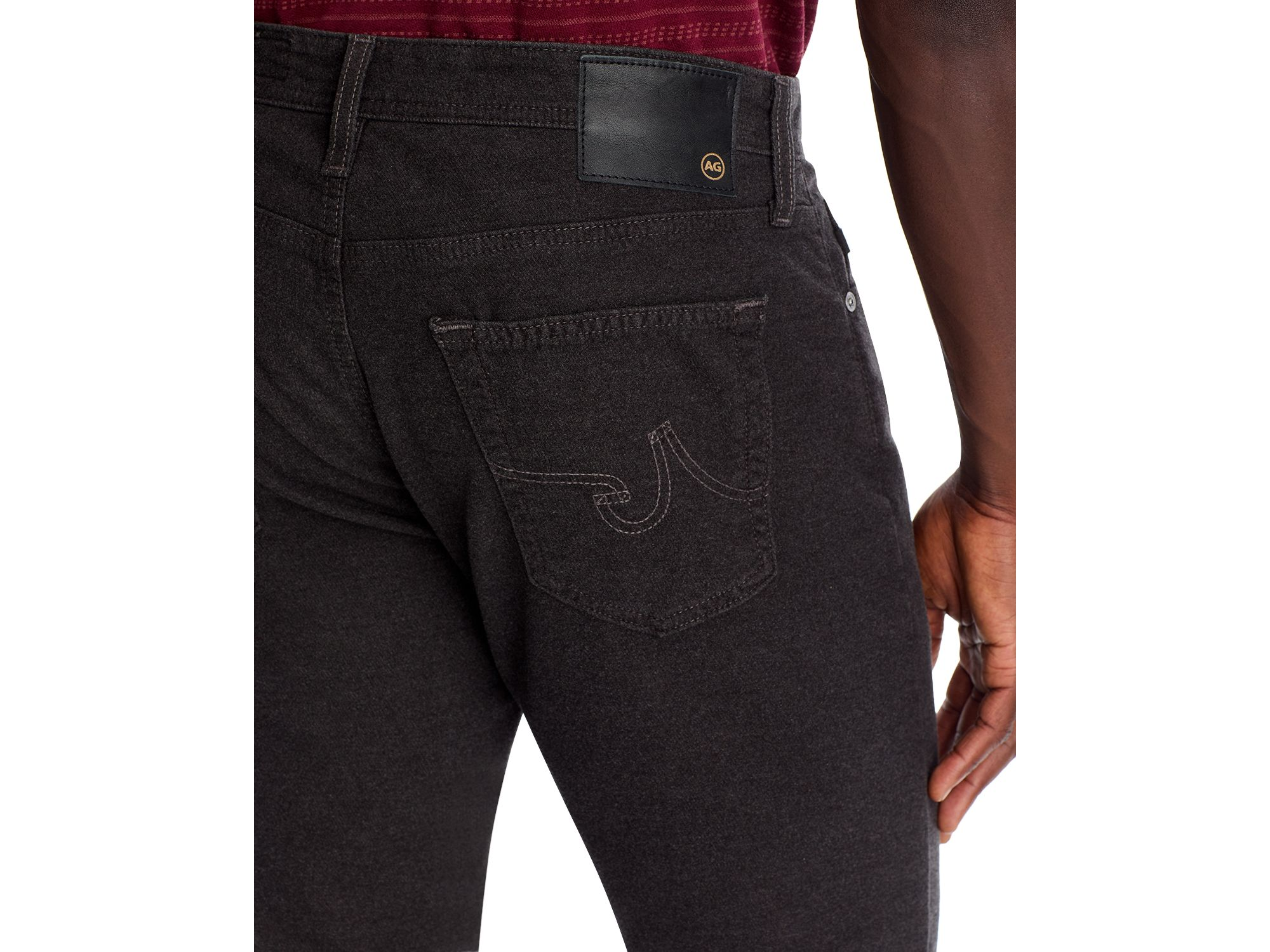 Everett Slim Straight Pants in Sulfur Smooth Slate — Image 3