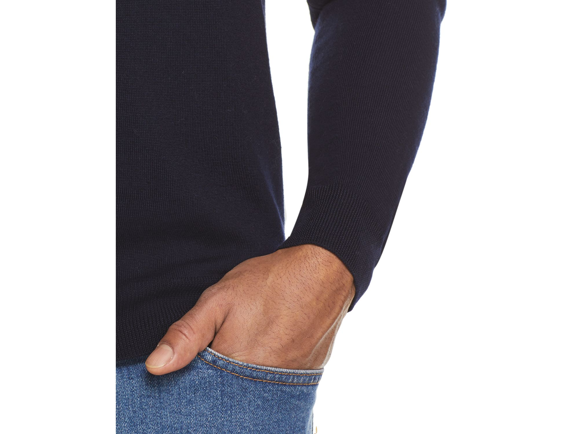 V-Neck Merino Wool Sweater - Exclusive — Image 3