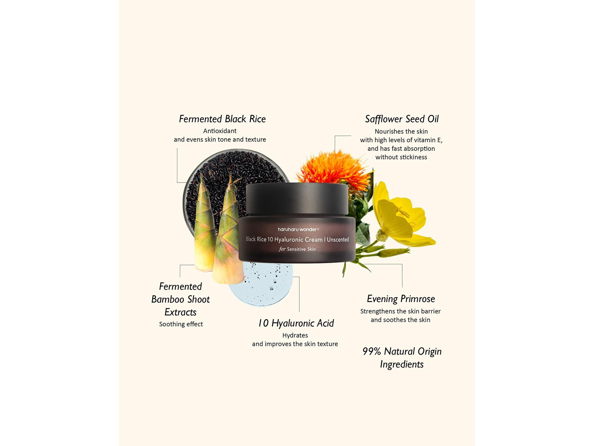 Unscented Black Rice 10 Hyaluronic Cream — Image 5