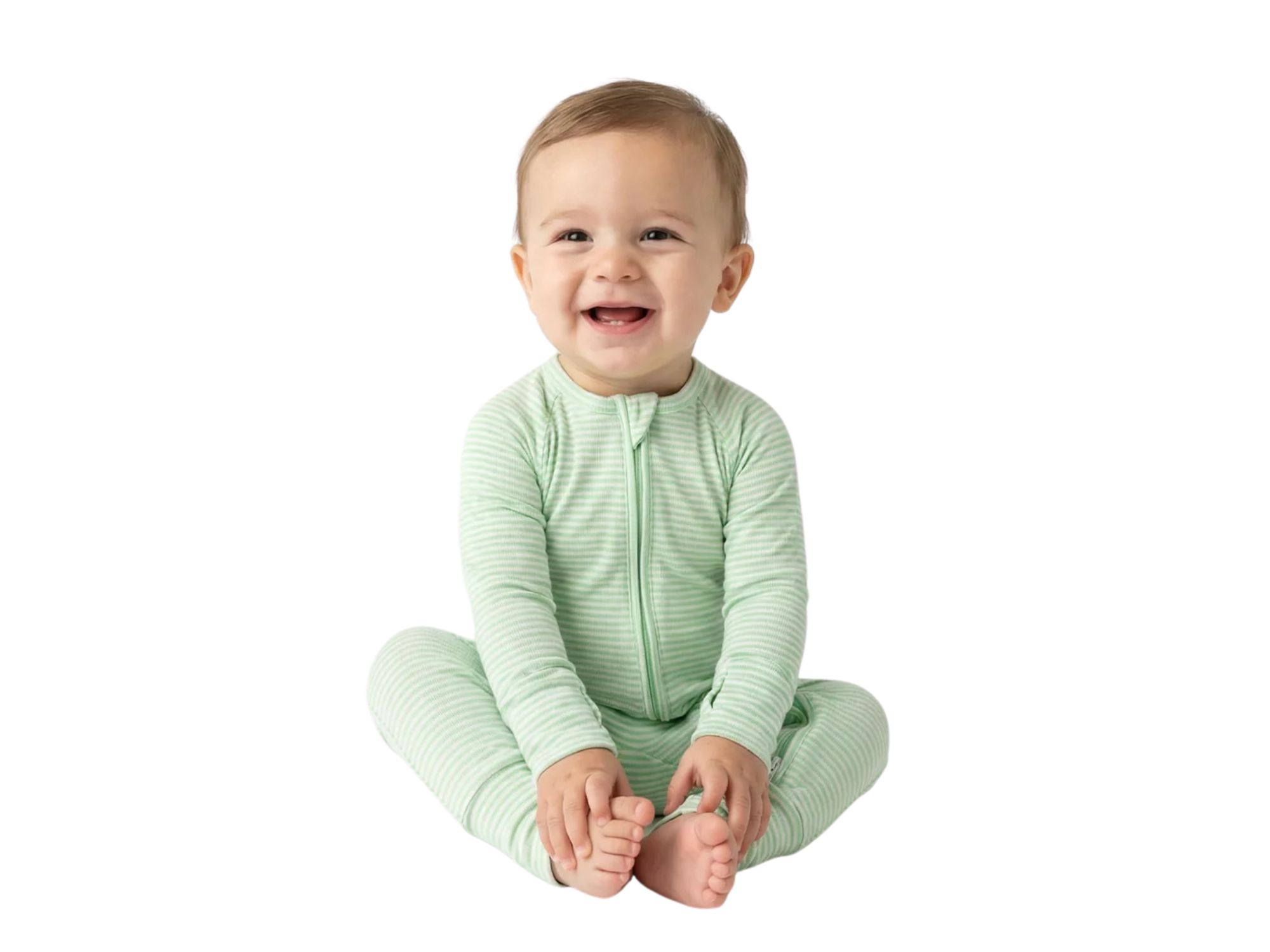 Boys' Pear Stripe Bamboo Sleeper - Baby — Image 5