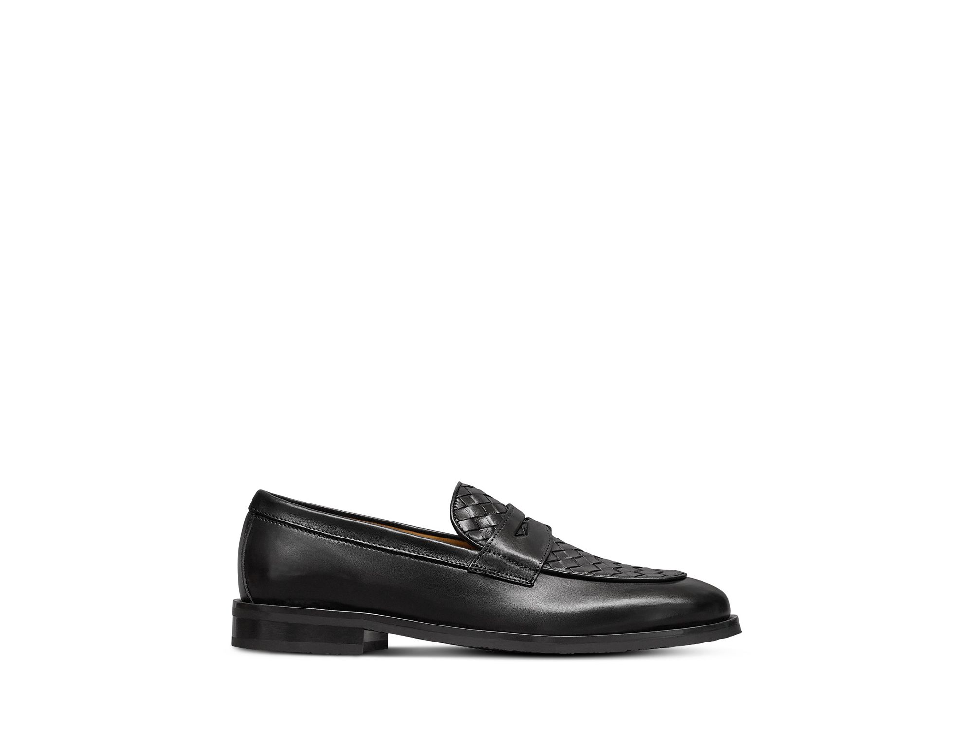 Men's Como Leather Woven Slip On Loafers — Image 5