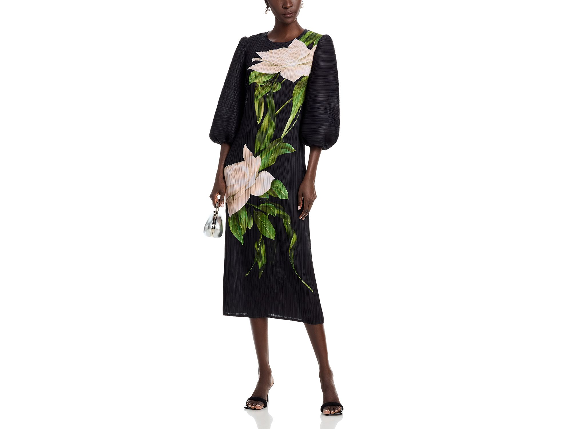 Floral Print Crinkle Dress — Image 3