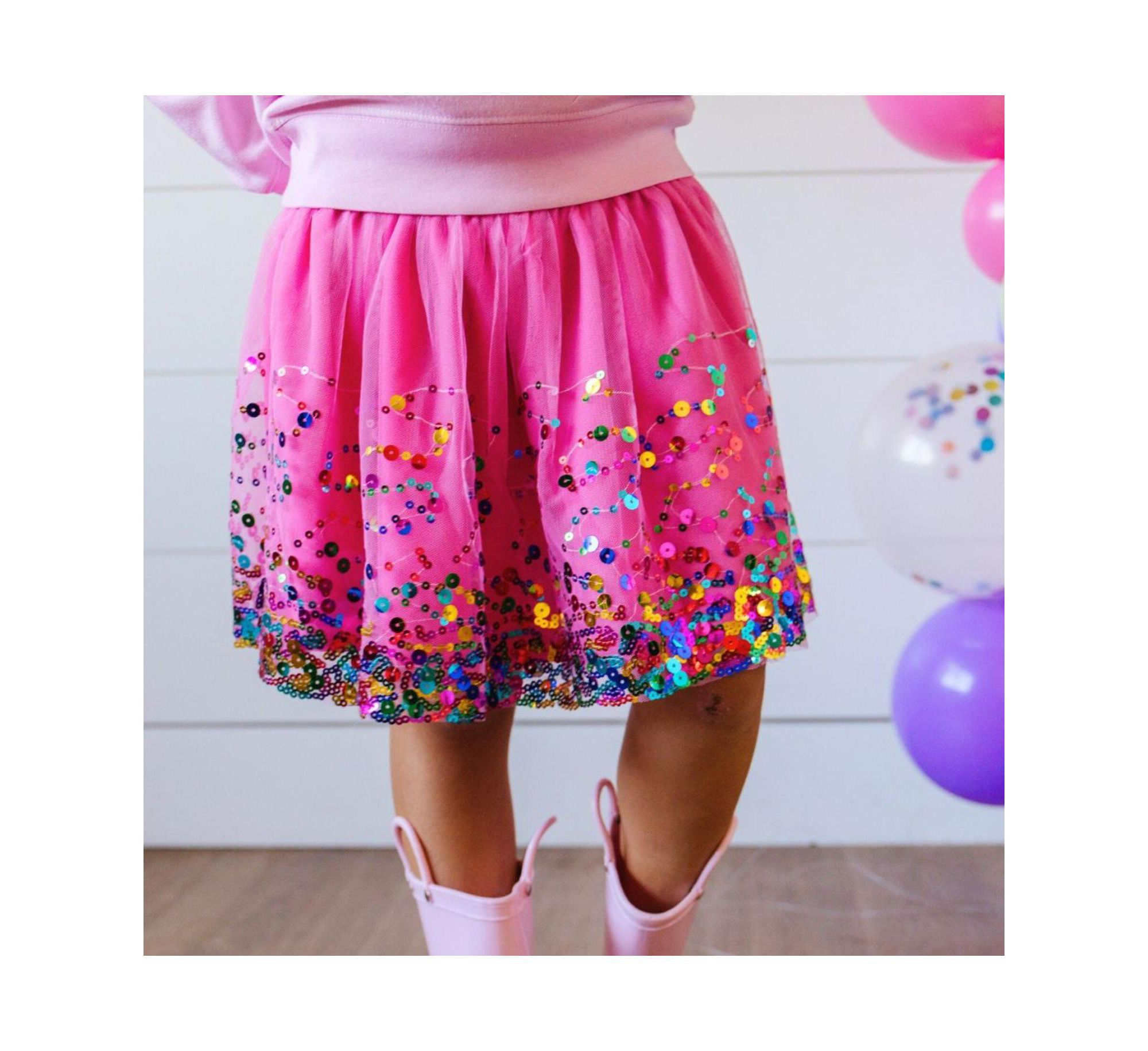 Girls' Raspberry Confetti Tutu - Little Kid, Big Kid — Image 3
