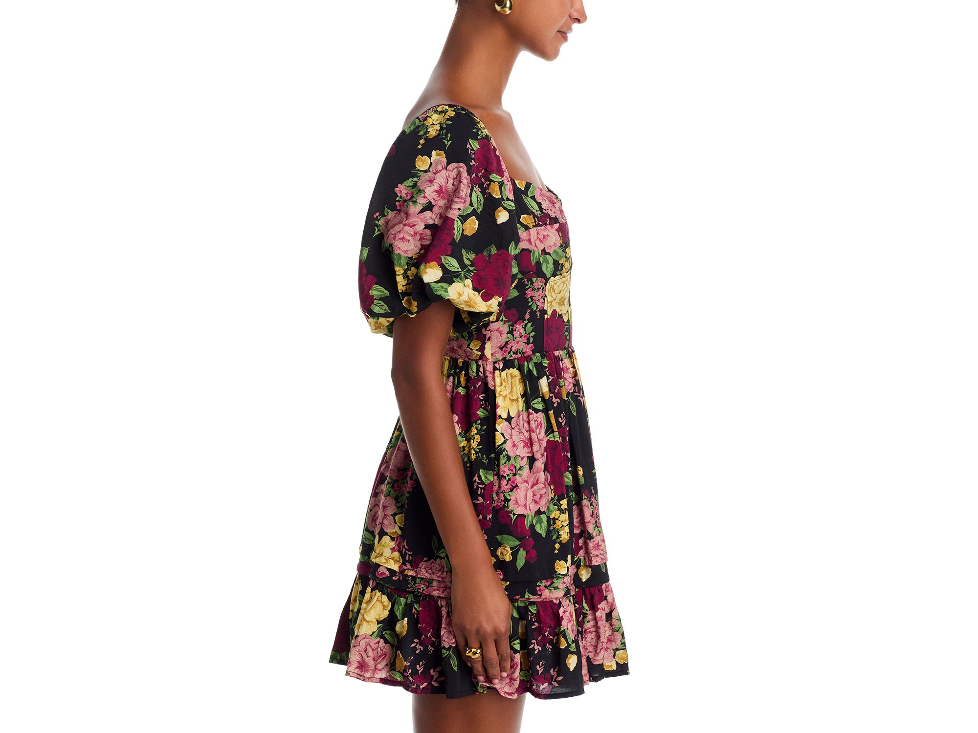 Puff Sleeve Mini Dress - Exclusive — Image 4