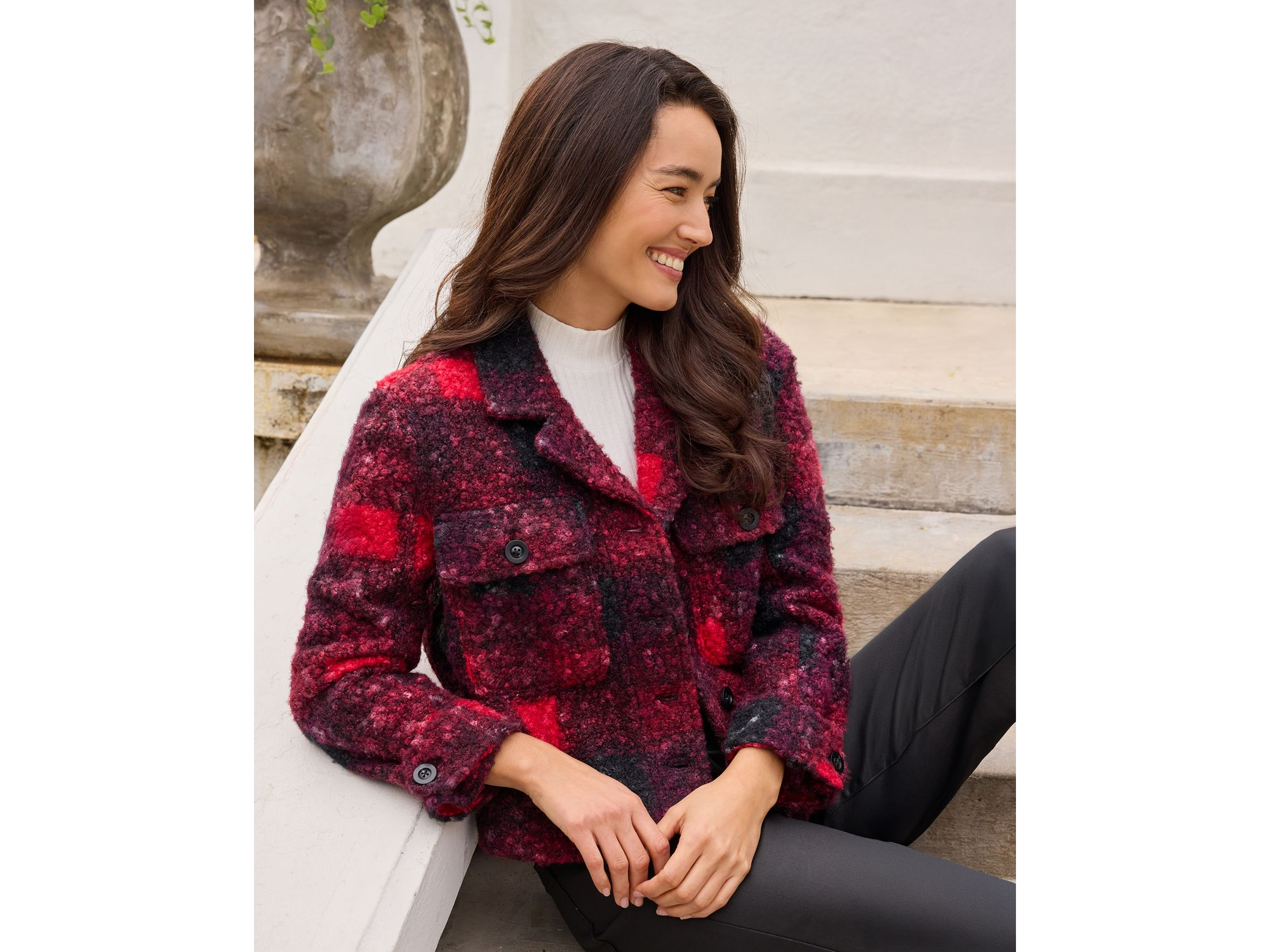 Buffalo Check Shirt Jacket — Image 5
