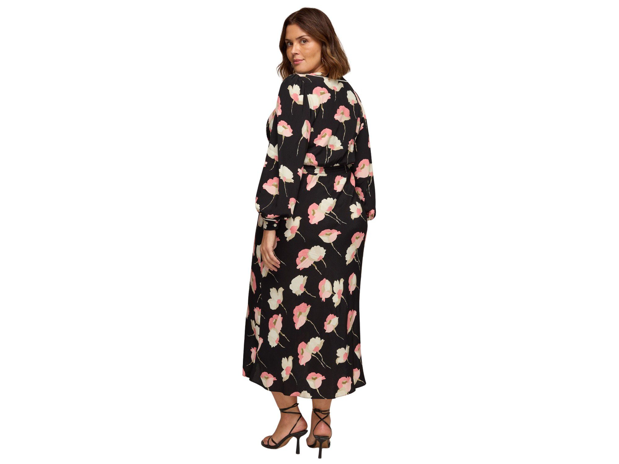 Floral Print Piping Detail Dress — Image 4