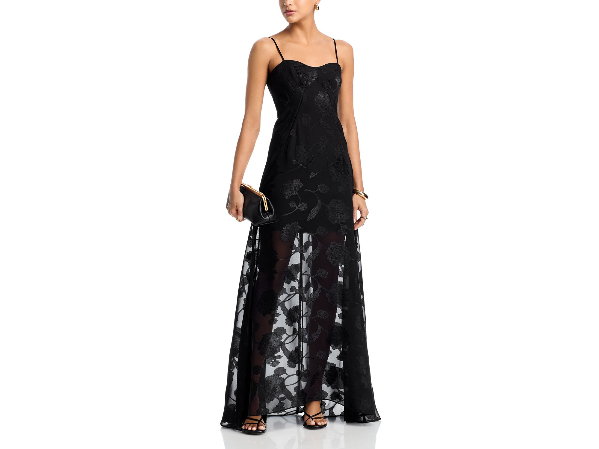 Jacquard Lace Up Dress - Exclusive — Image 3