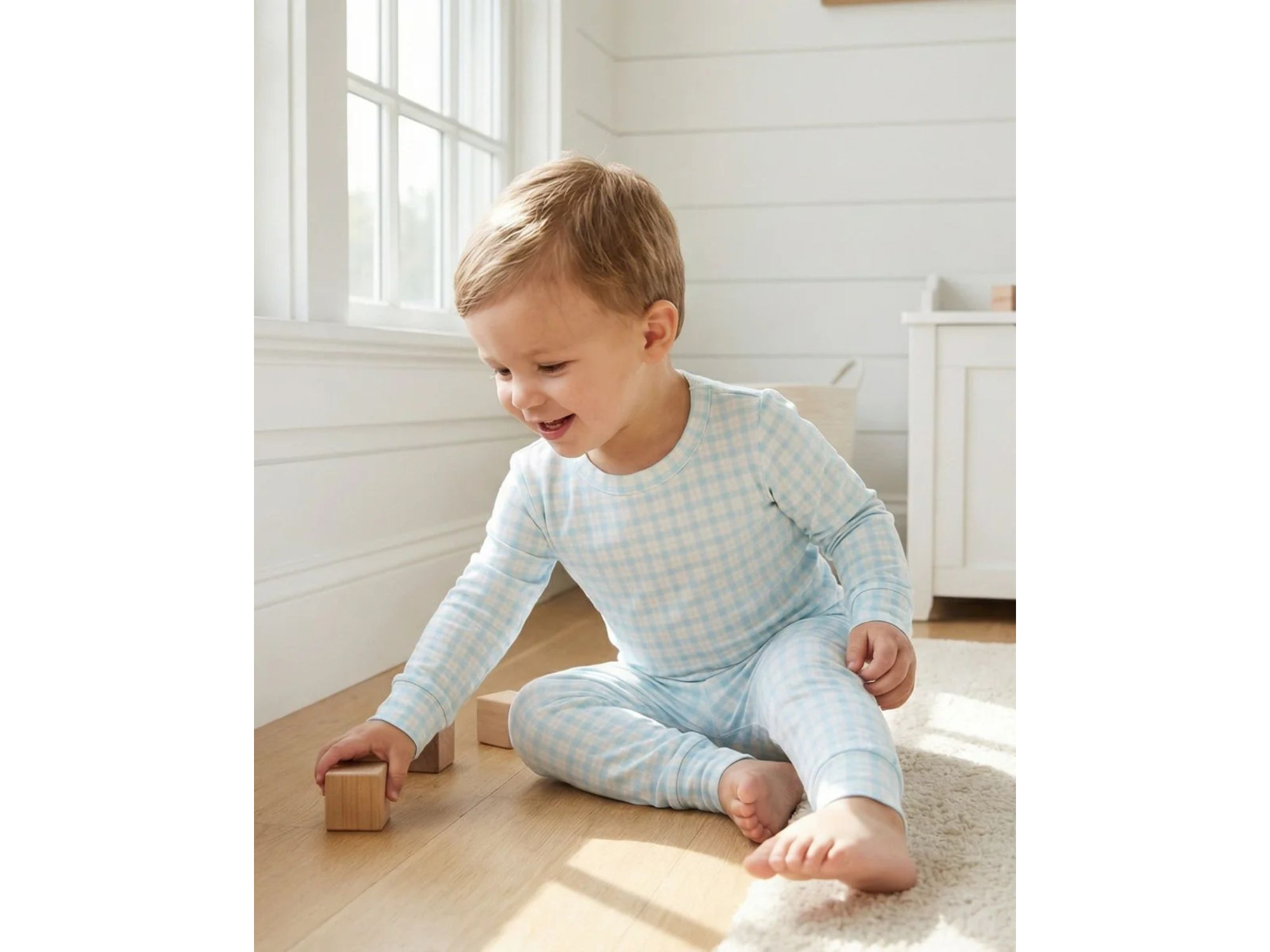 Boys' Coastal Check Pajama Set - Baby, Little Kid — Image 3